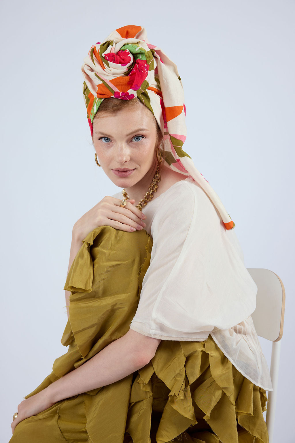 הדרא, קולקציית חגים, מטפחת חגיגית, מטפחת פרחונית