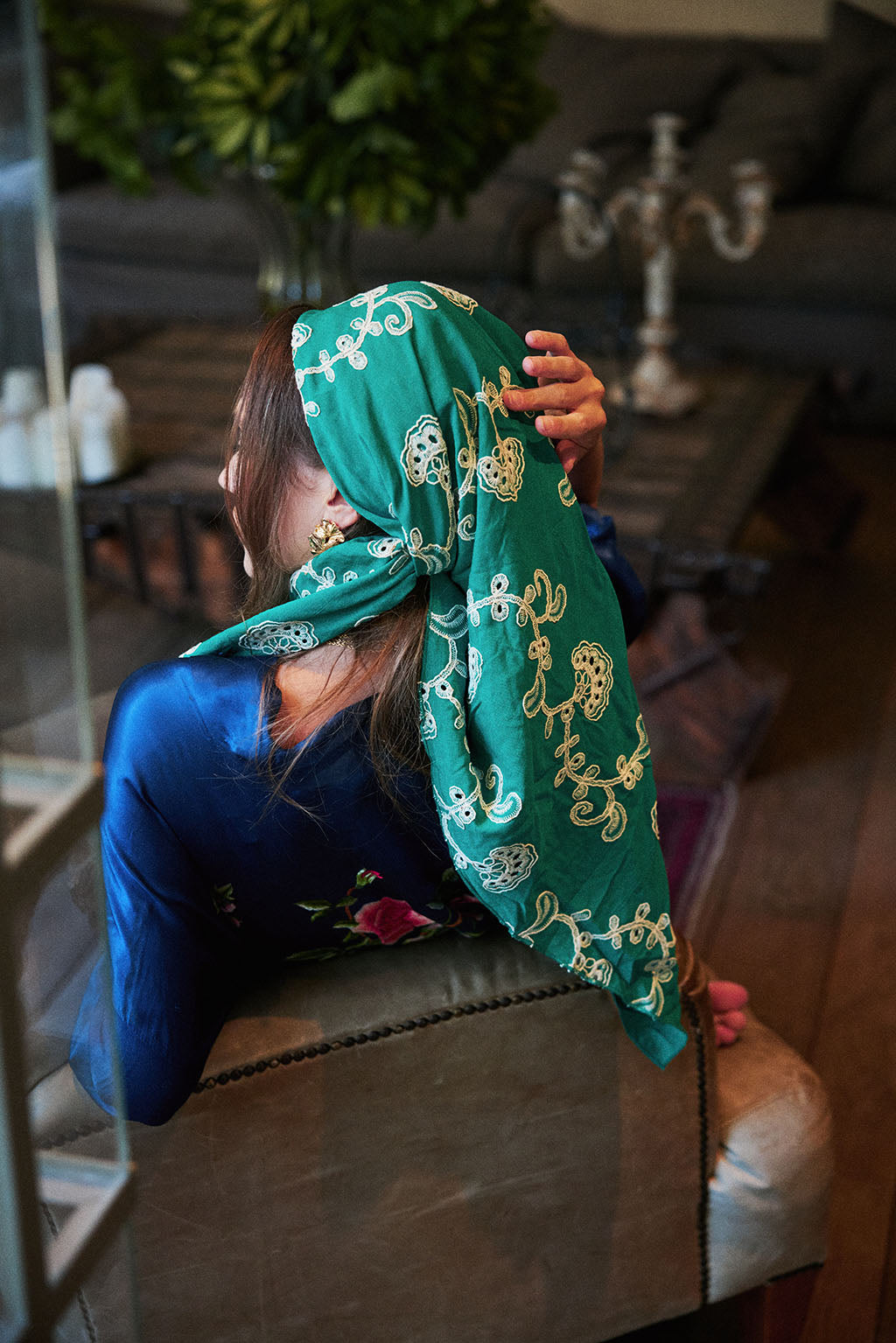 הדרא, קולקציית חגים, מטפחת חגיגית, מטפחת פרחונית