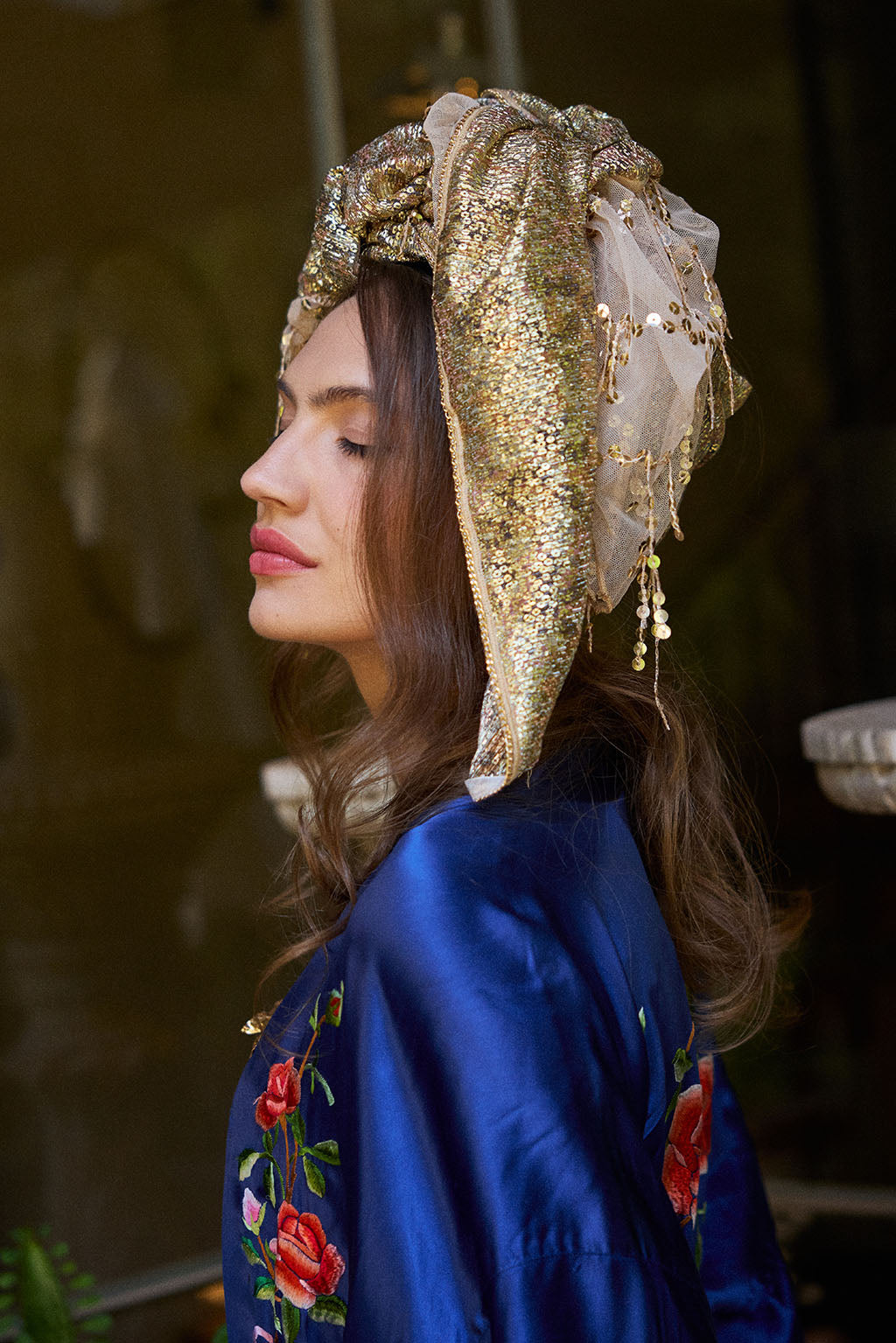 הדרא, קולקציית חגים, מטפחת מוזהבת, מטפחת חגיגית לארועים