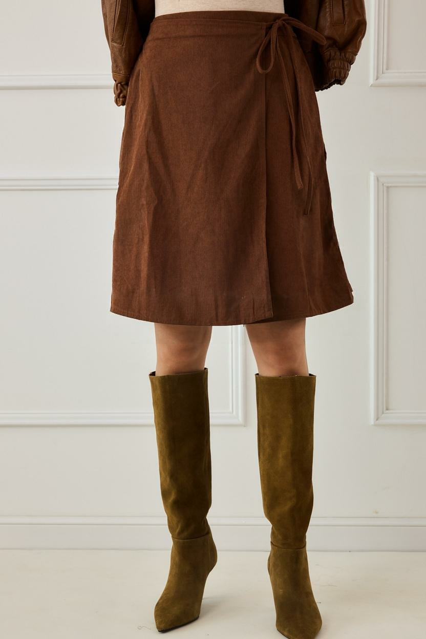 חצאית אורה חום