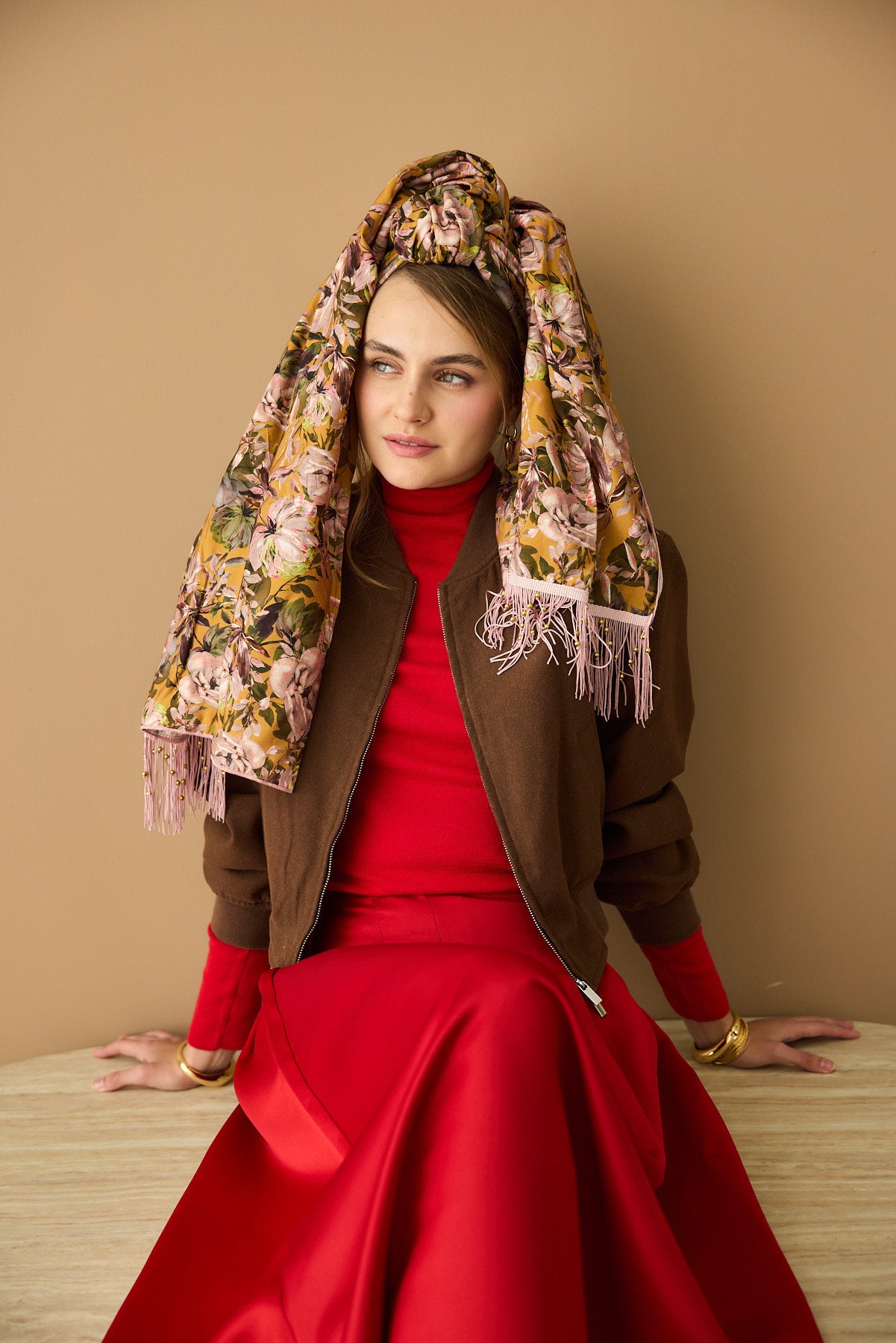 מטפחת צעיף אור חרדל