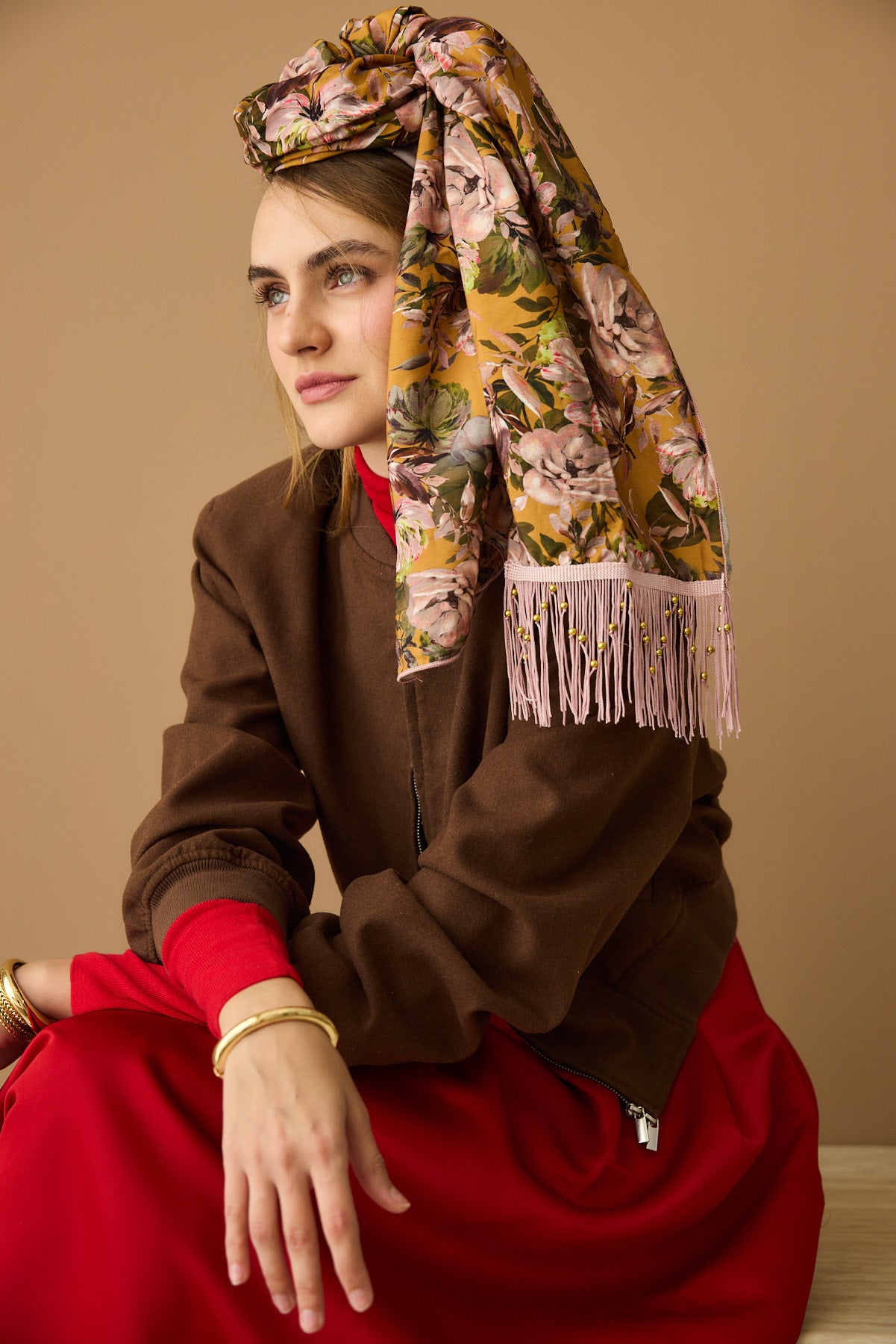 מטפחת צעיף אור חרדל