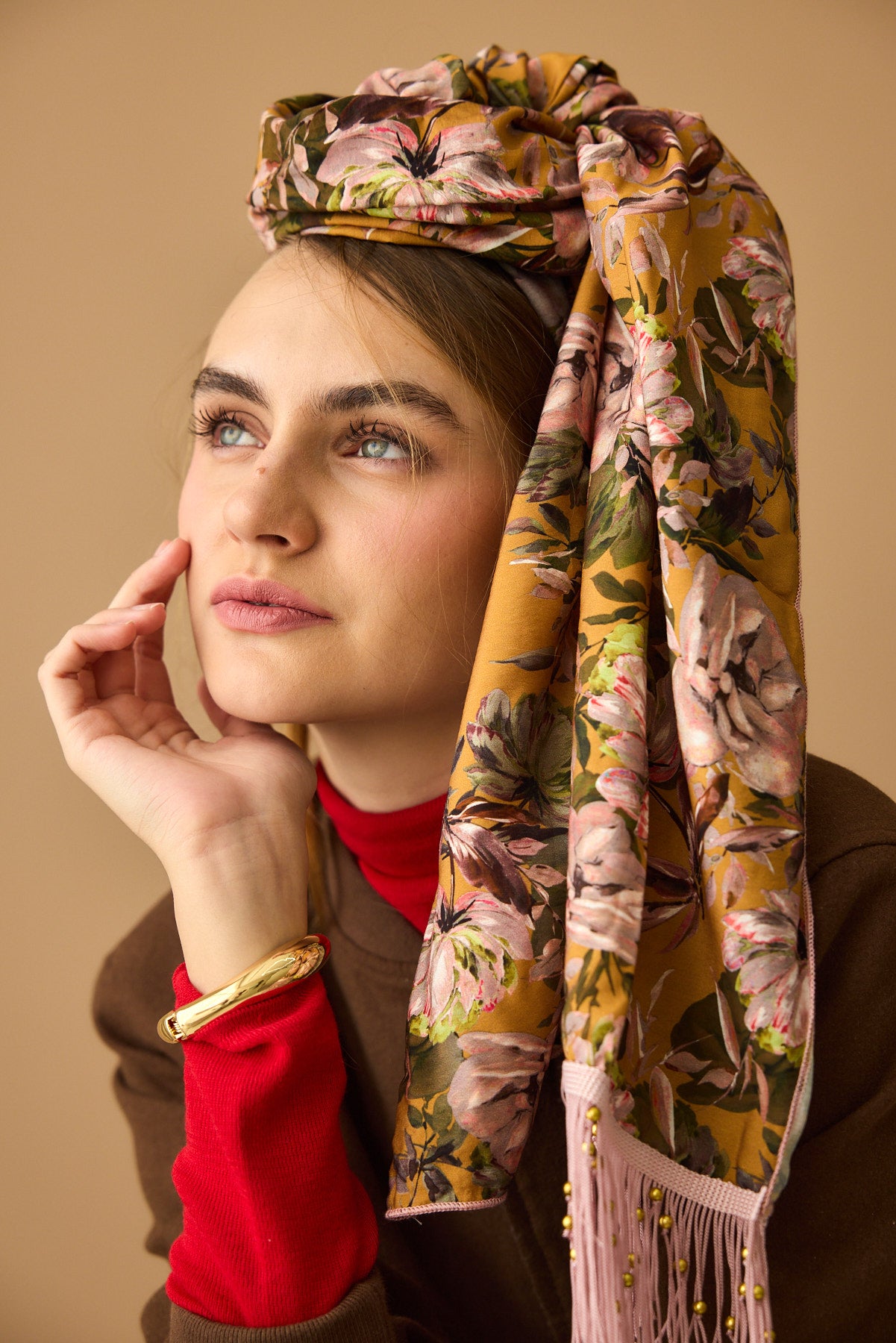 מטפחת צעיף אור חרדל