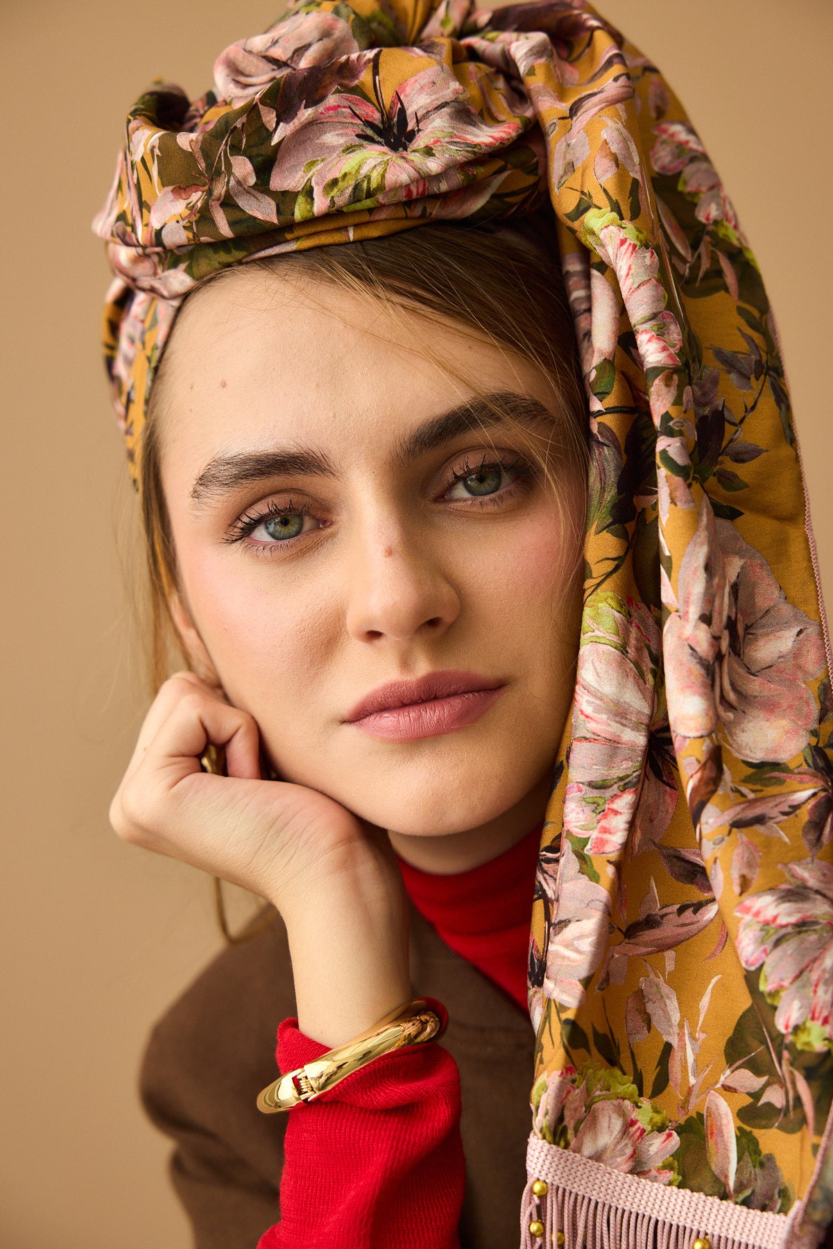 מטפחת צעיף אור חרדל