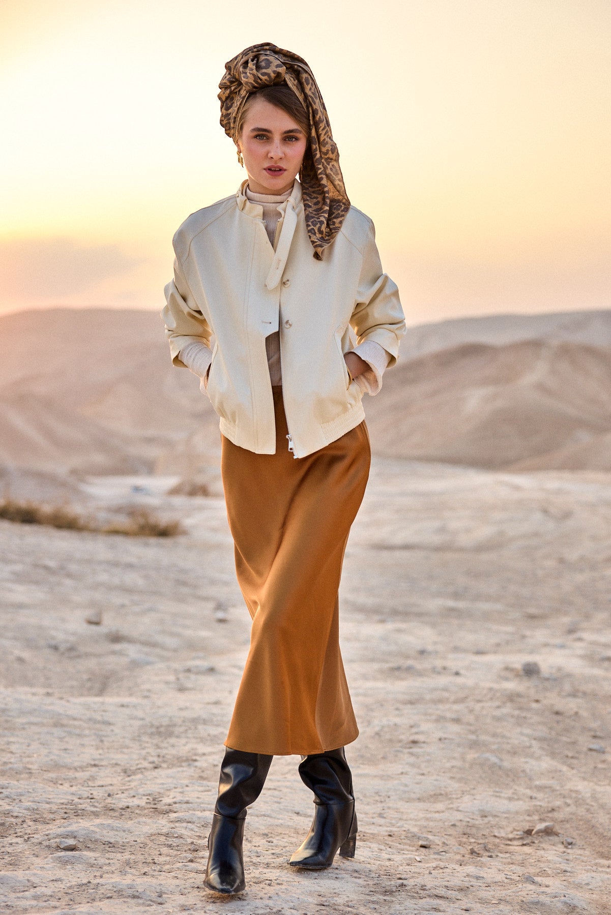 מטפחת צעיף אגם