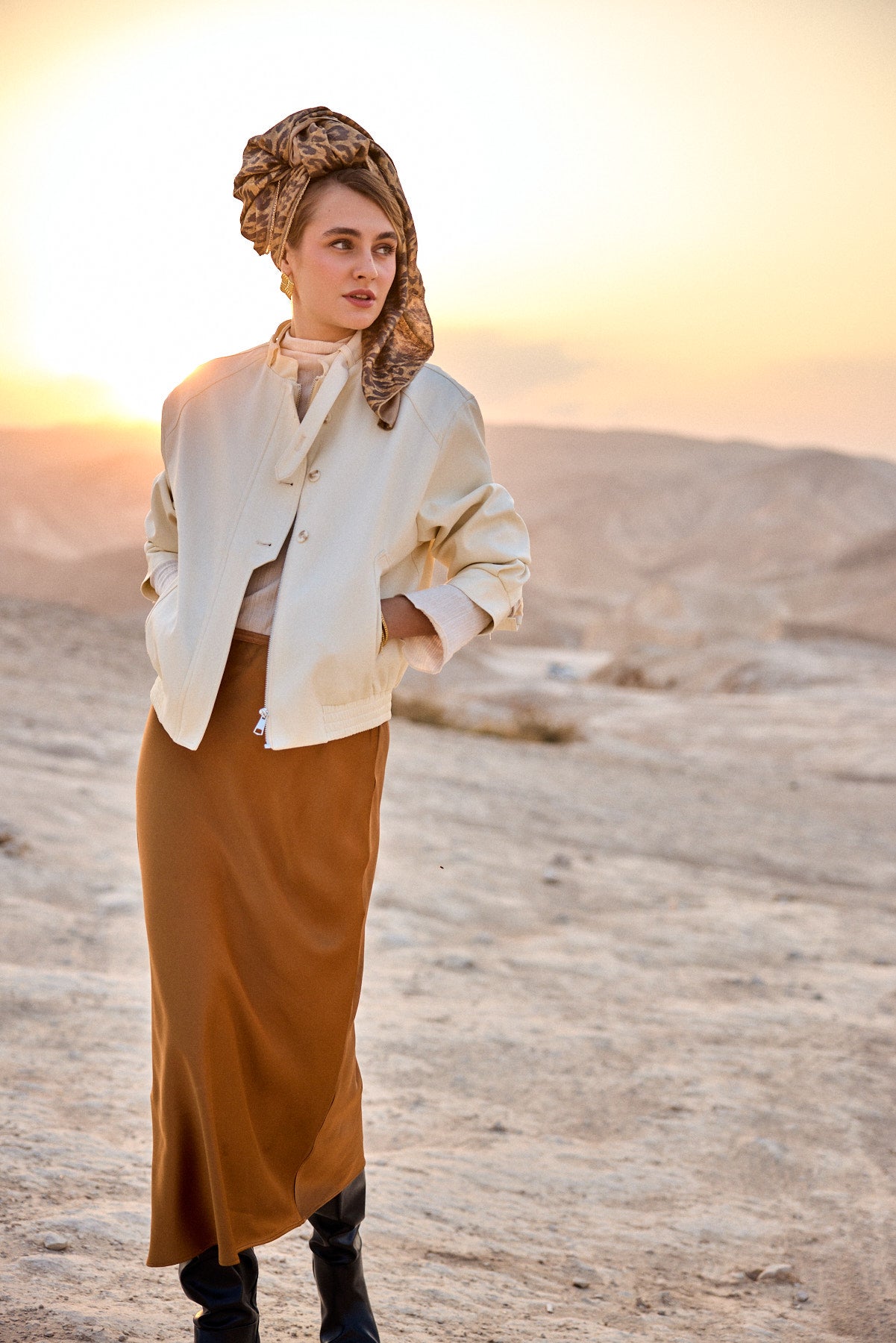 מטפחת צעיף אגם