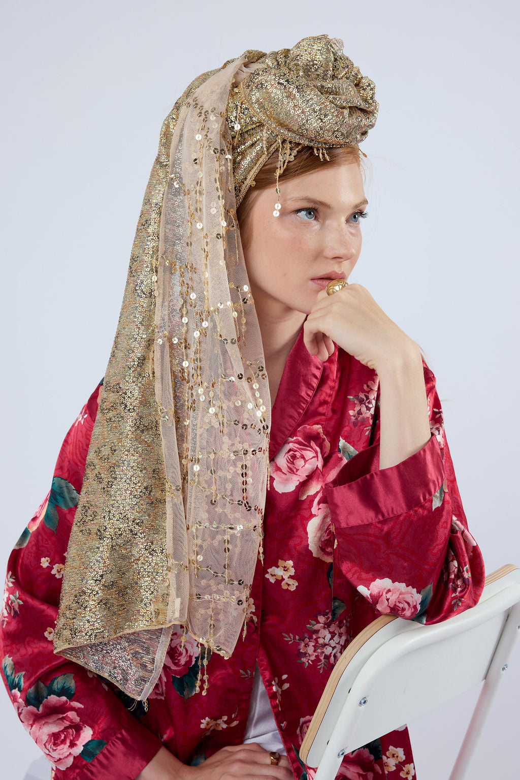 הדרא, קולקציית חגים, מטפחת מוזהבת, מטפחת חגיגית לארועים