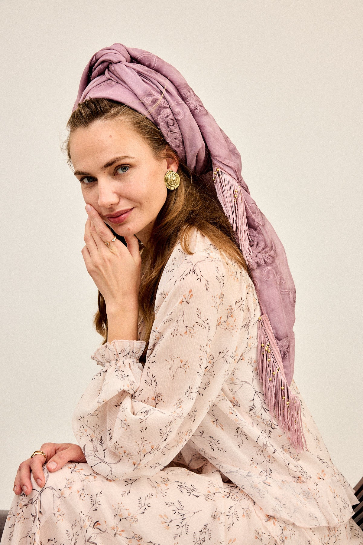 מטפחת מרובעת נגה סגול