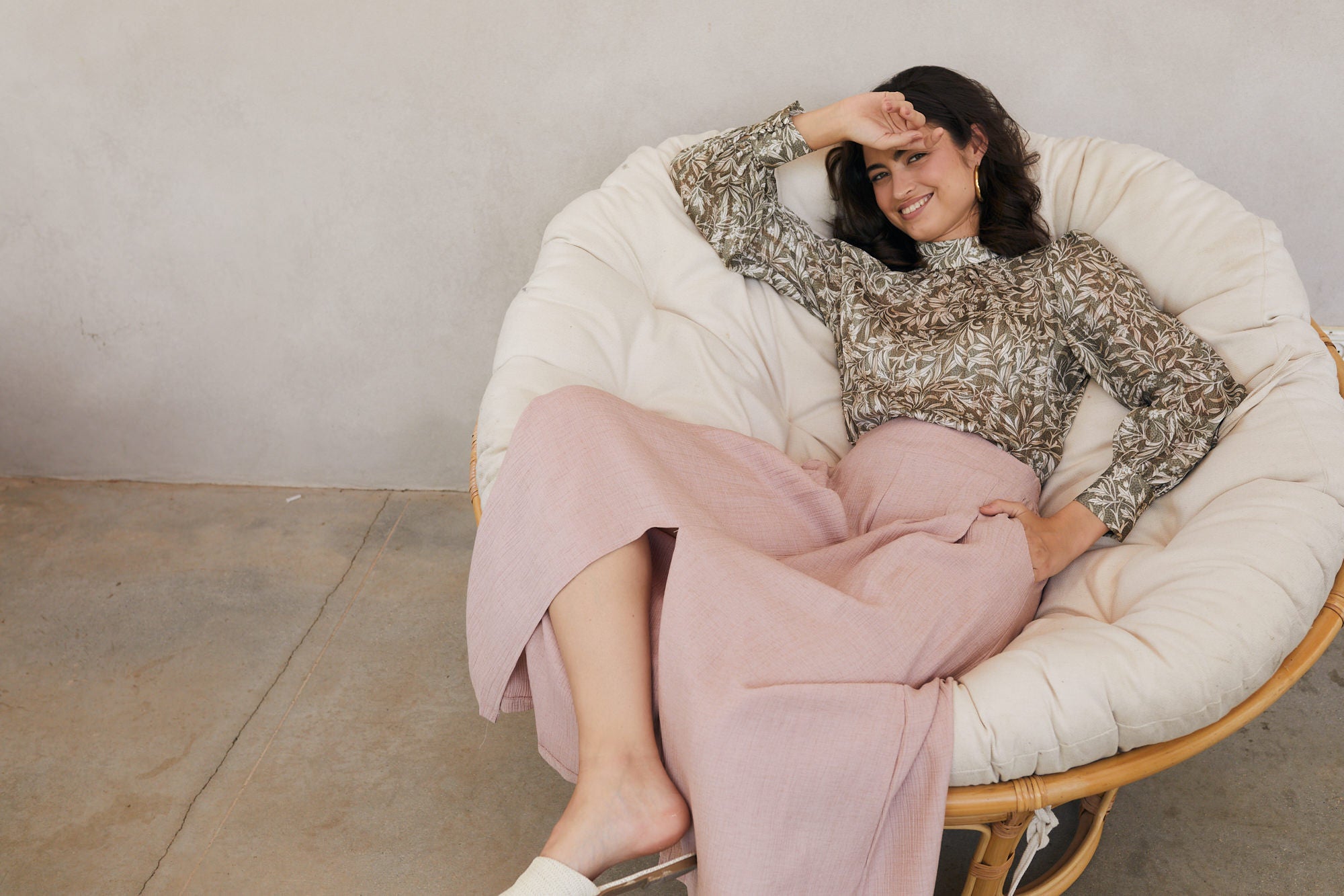 הדרא, חצאית לארוע, חצאית ורודה עם כיסים