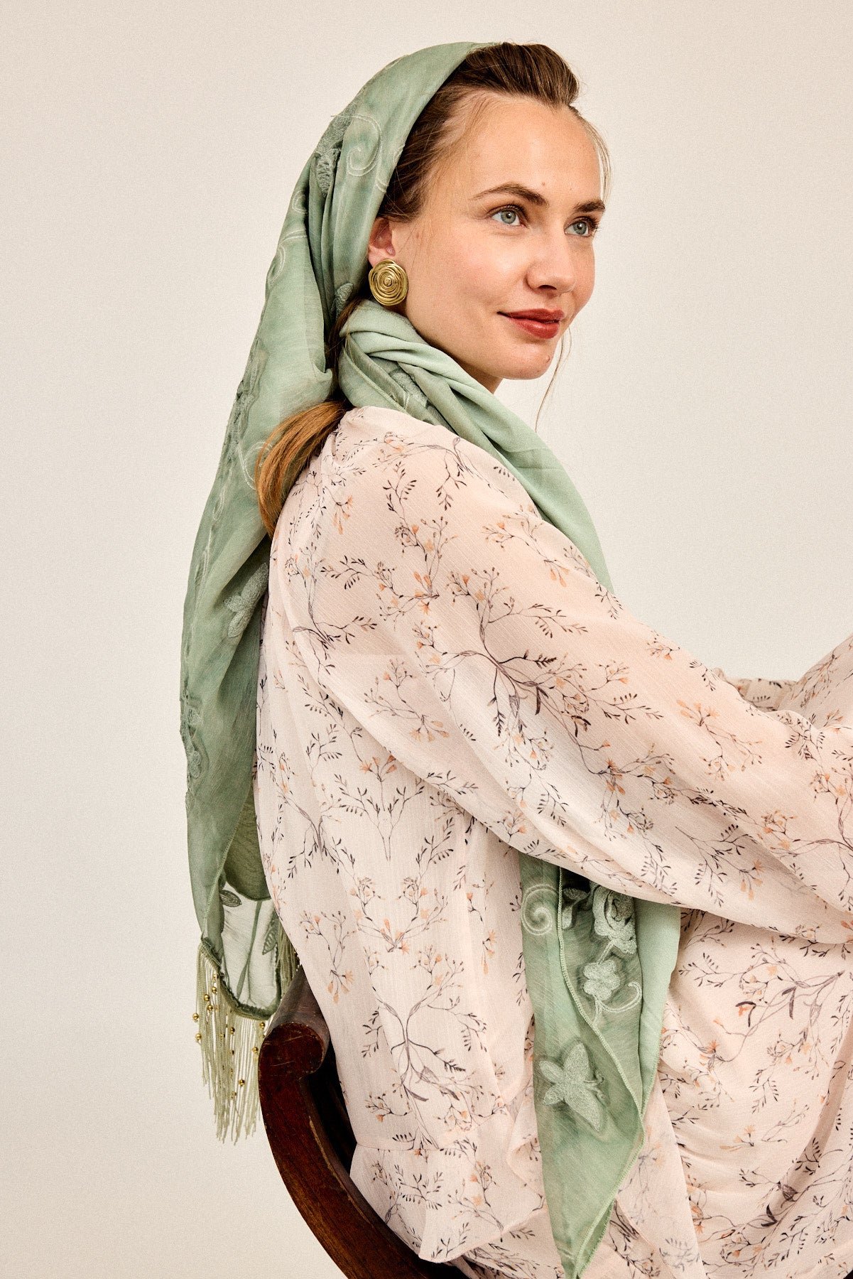 מטפחת מרובעת נגה ירוק