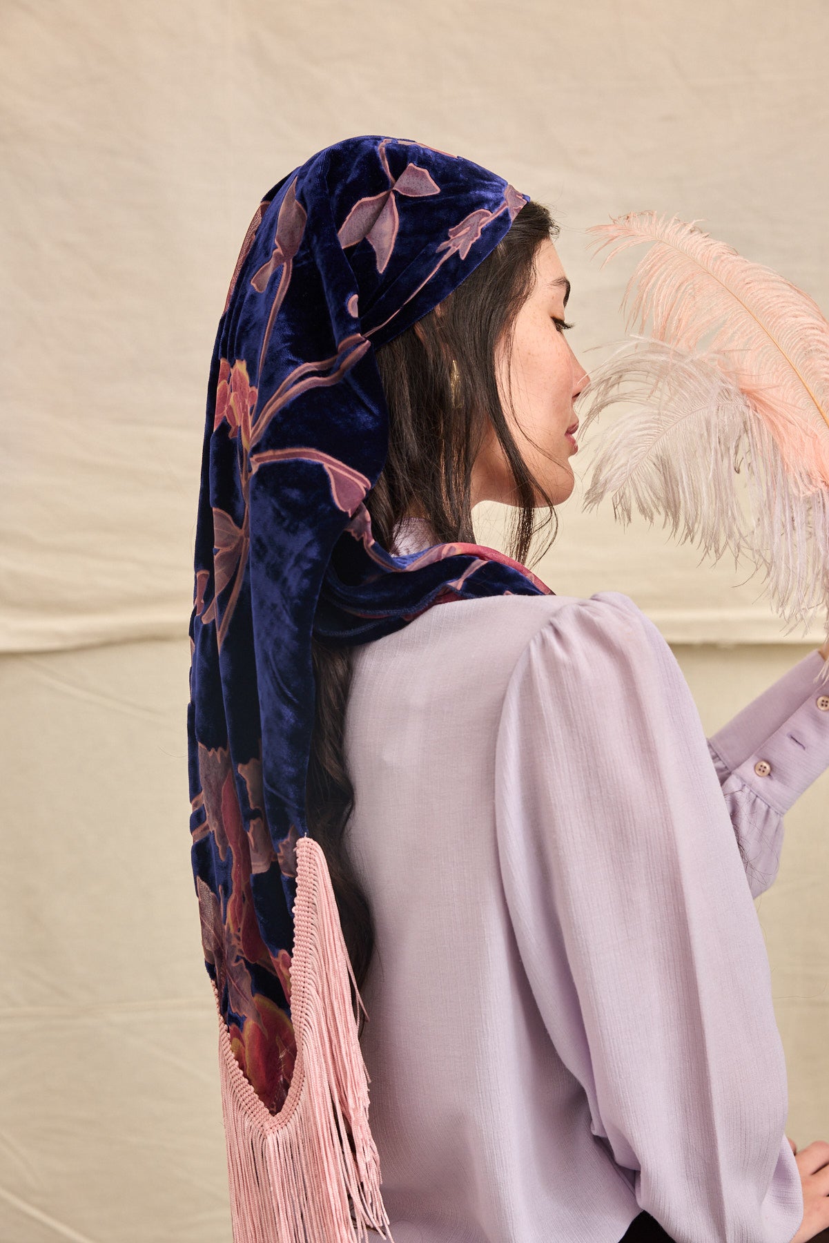 מטפחת משולשת אסיף כחול