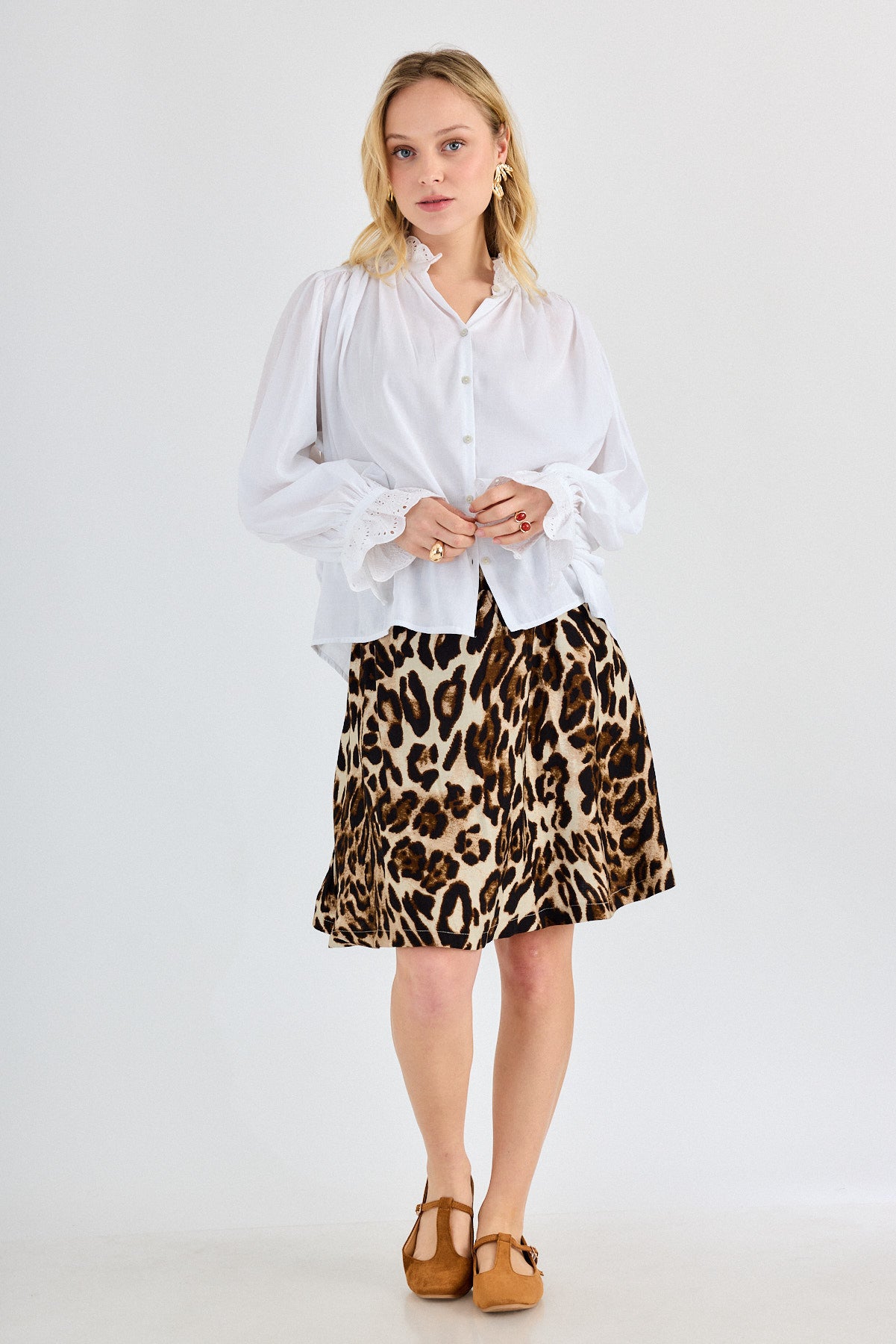 הדרא-קולקציית אביב, חצאית מנומרת