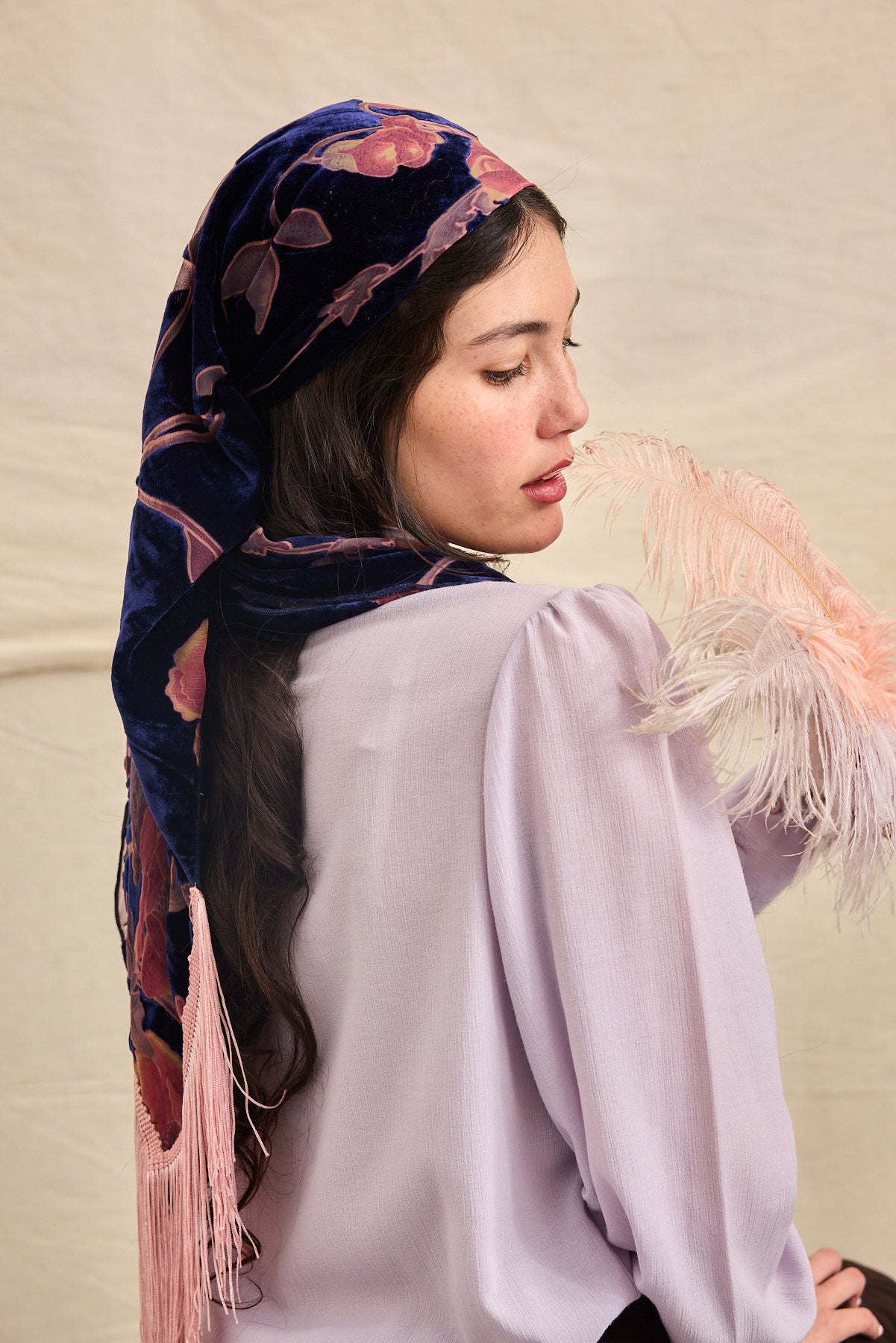 מטפחת משולשת אסיף כחול