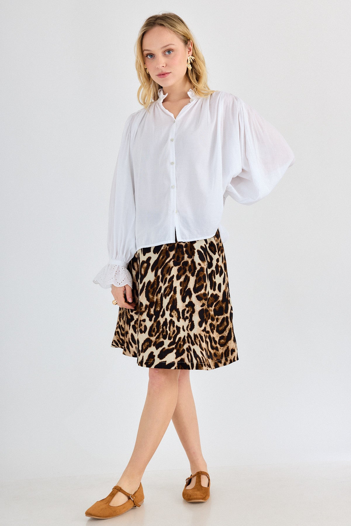 הדרא-קולקציית אביב, חצאית מנומרת