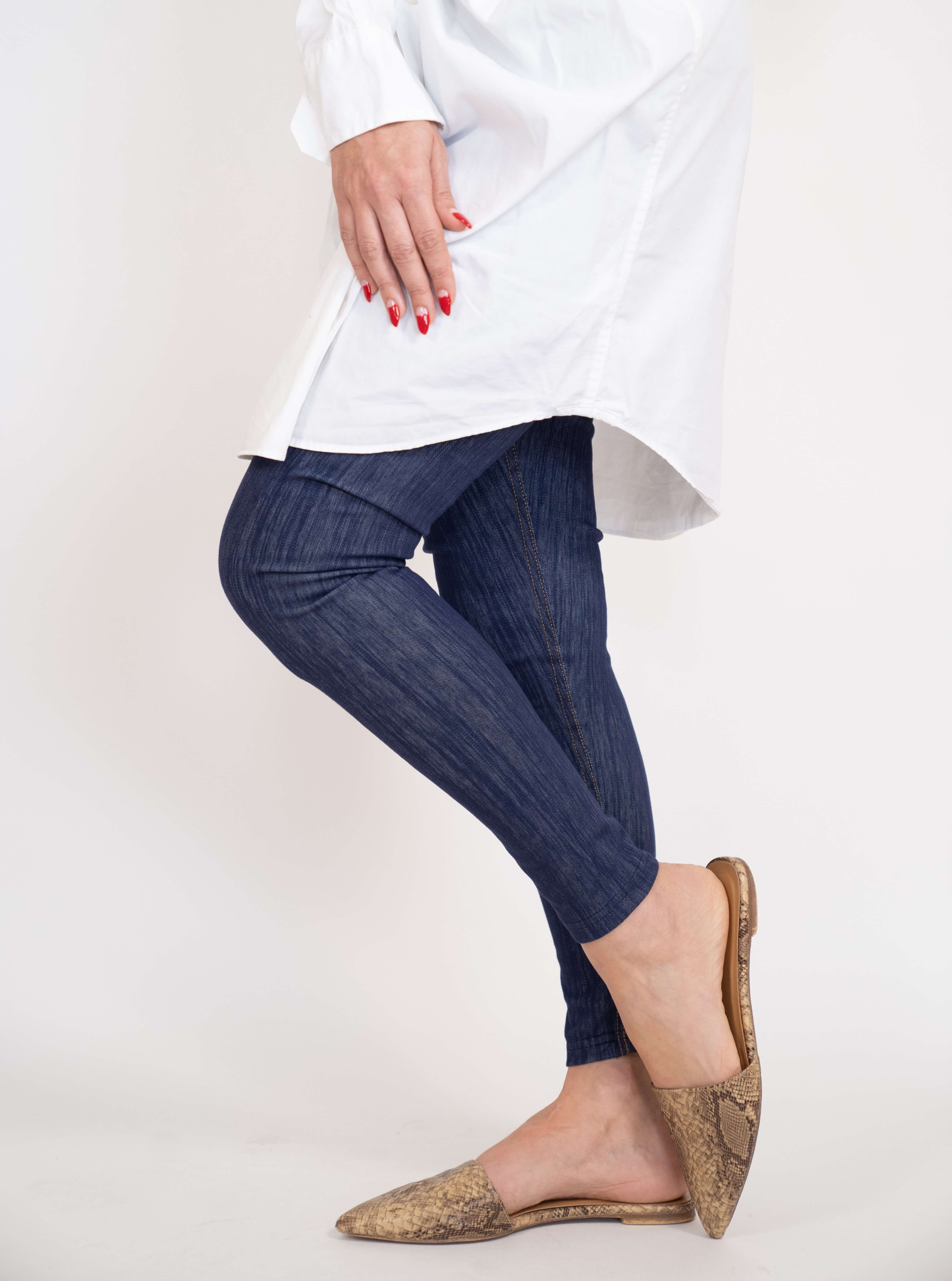 הדרא,טייץ ג'ינס כחול קלאסי