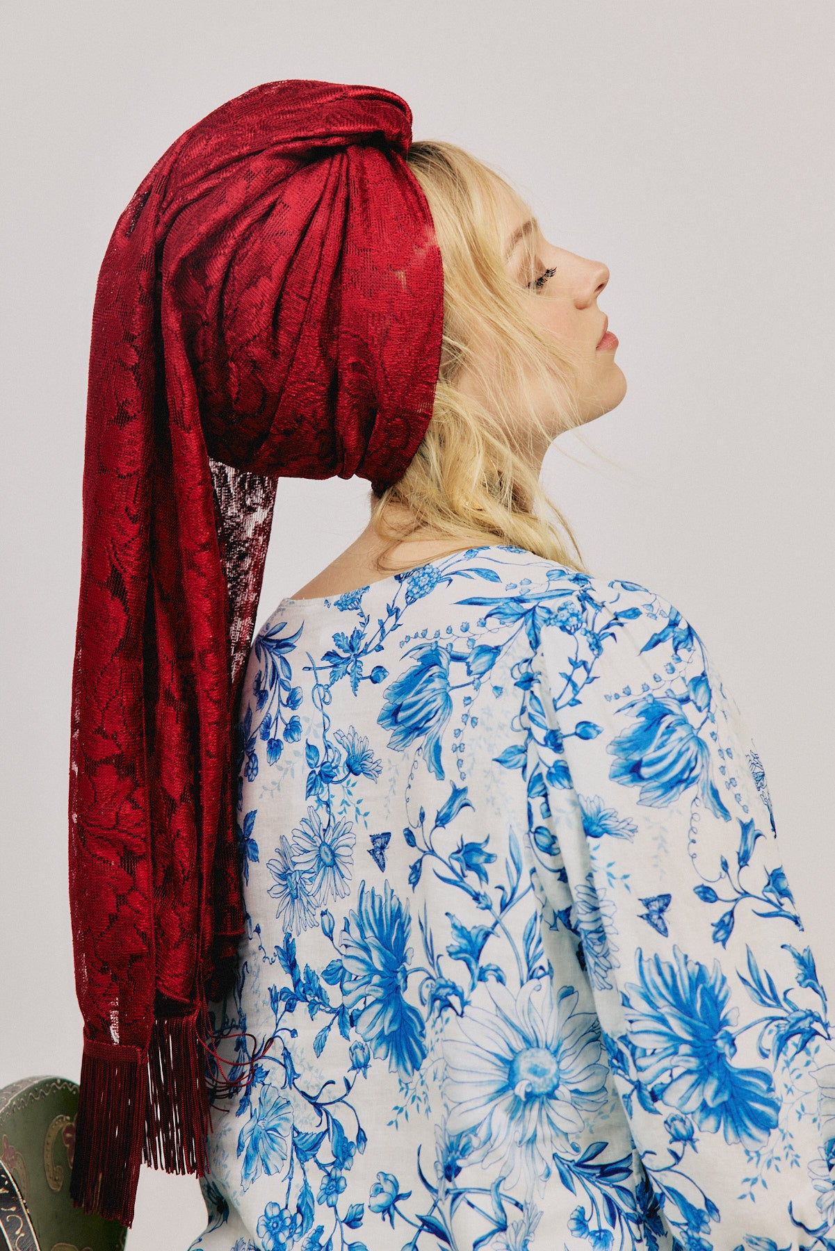 מטפחת שחר בורדו