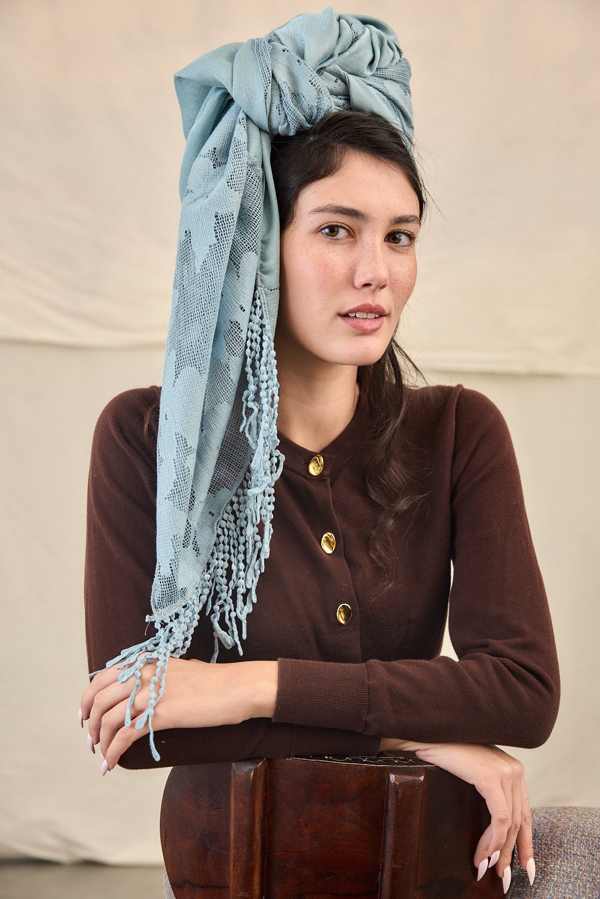 מטפחת הולה תכלת