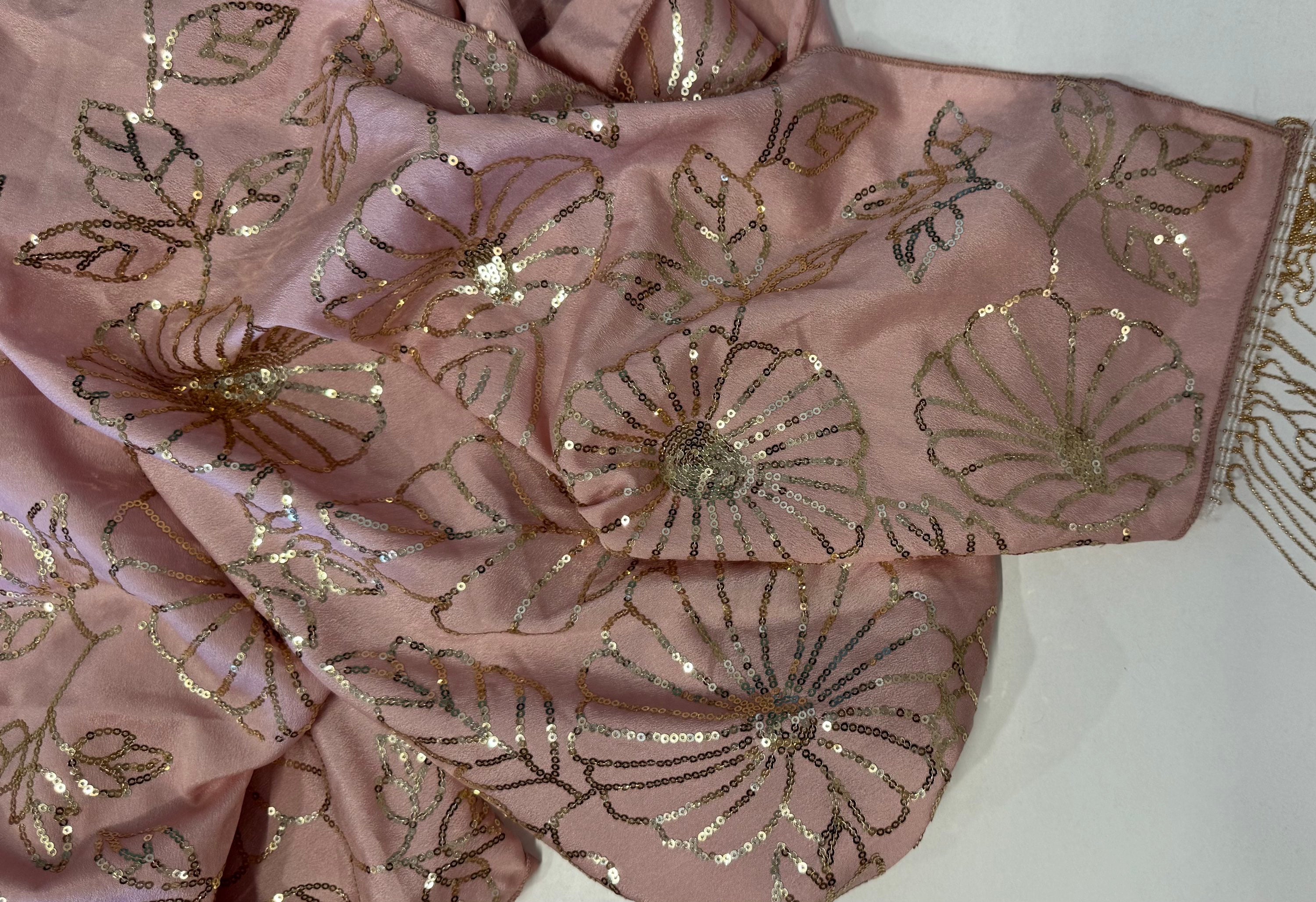 מטפחת צעיף פז ורוד