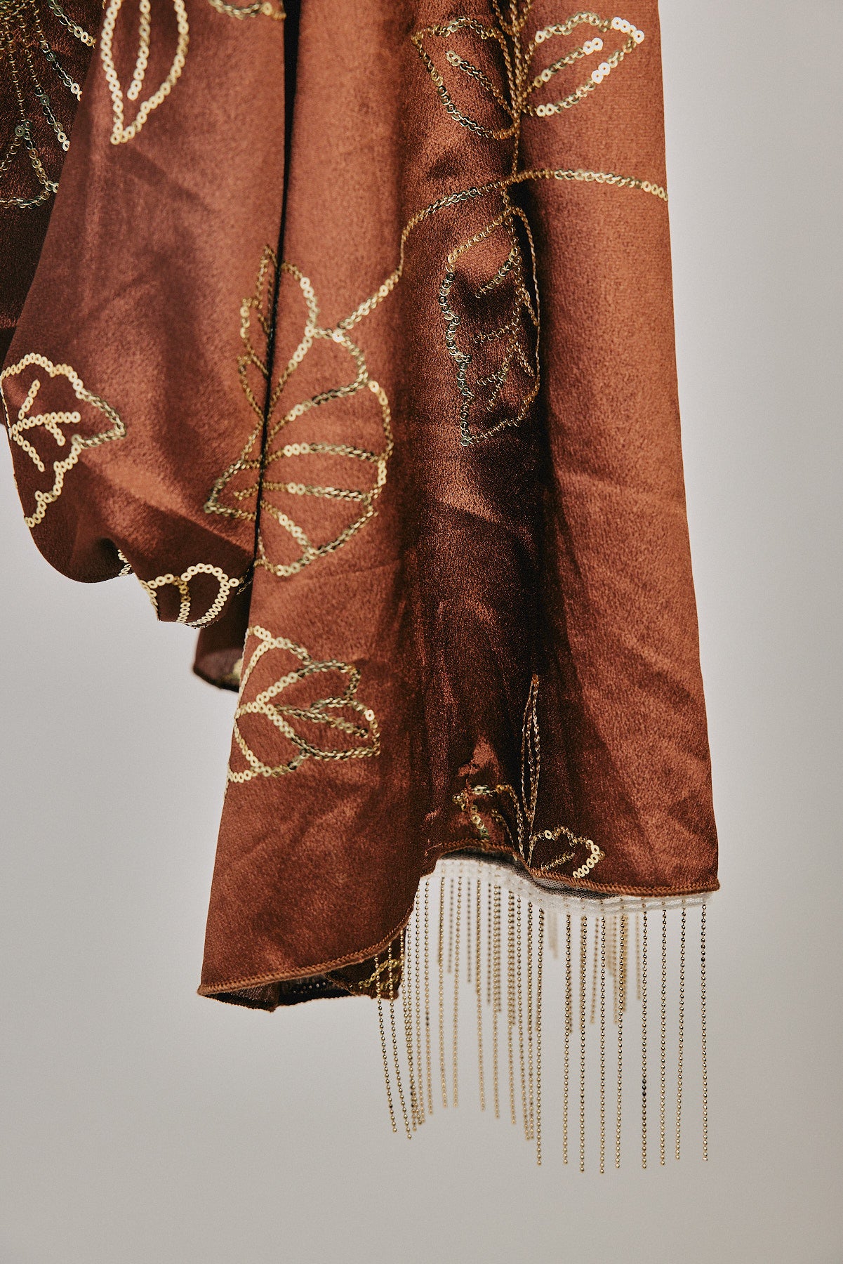 מטפחת צעיף פז חום