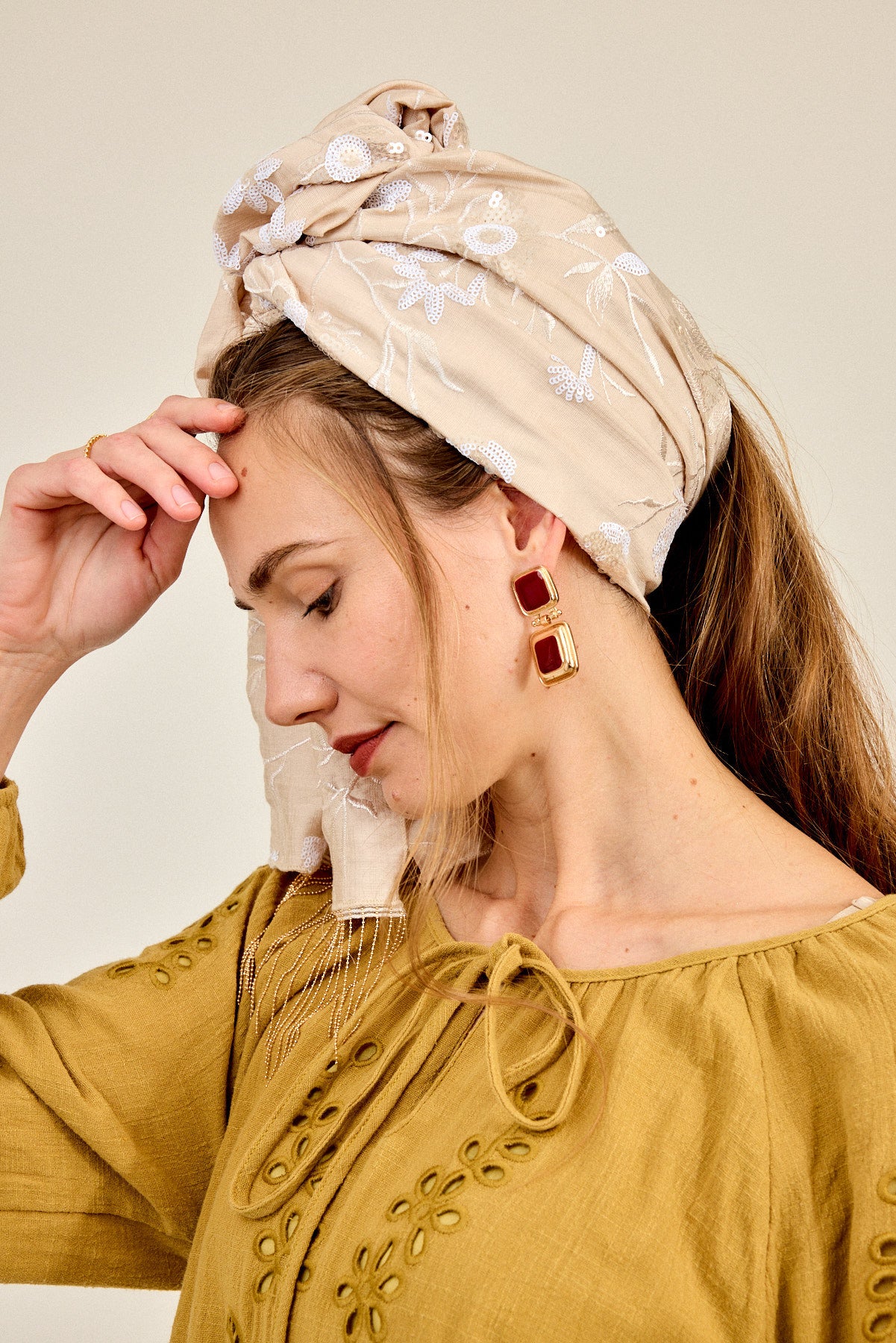 מטפחת צעיף ברקת בהיר