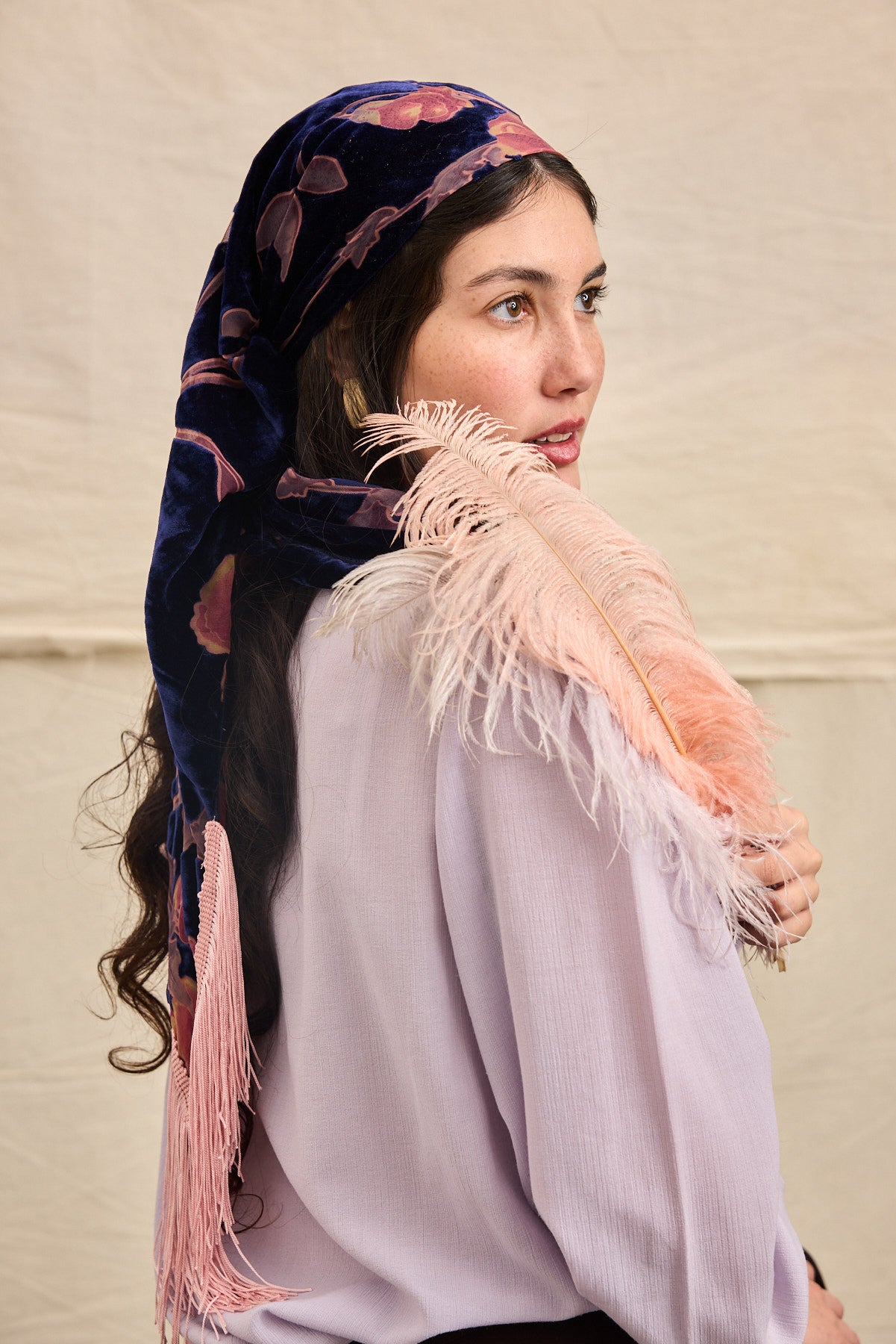 מטפחת משולשת אסיף כחול