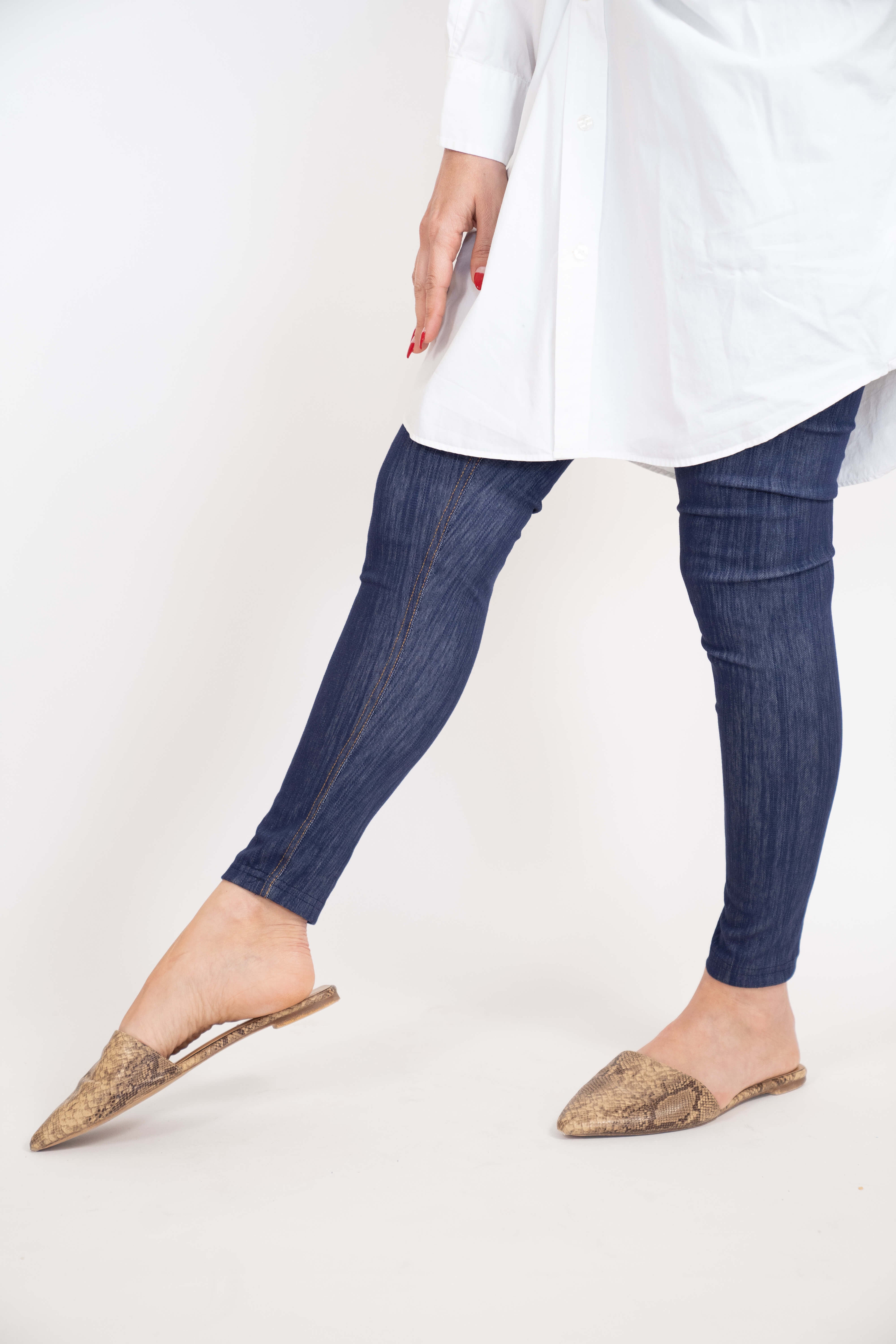 הדרא,טייץ ג'ינס כחול קלאסי