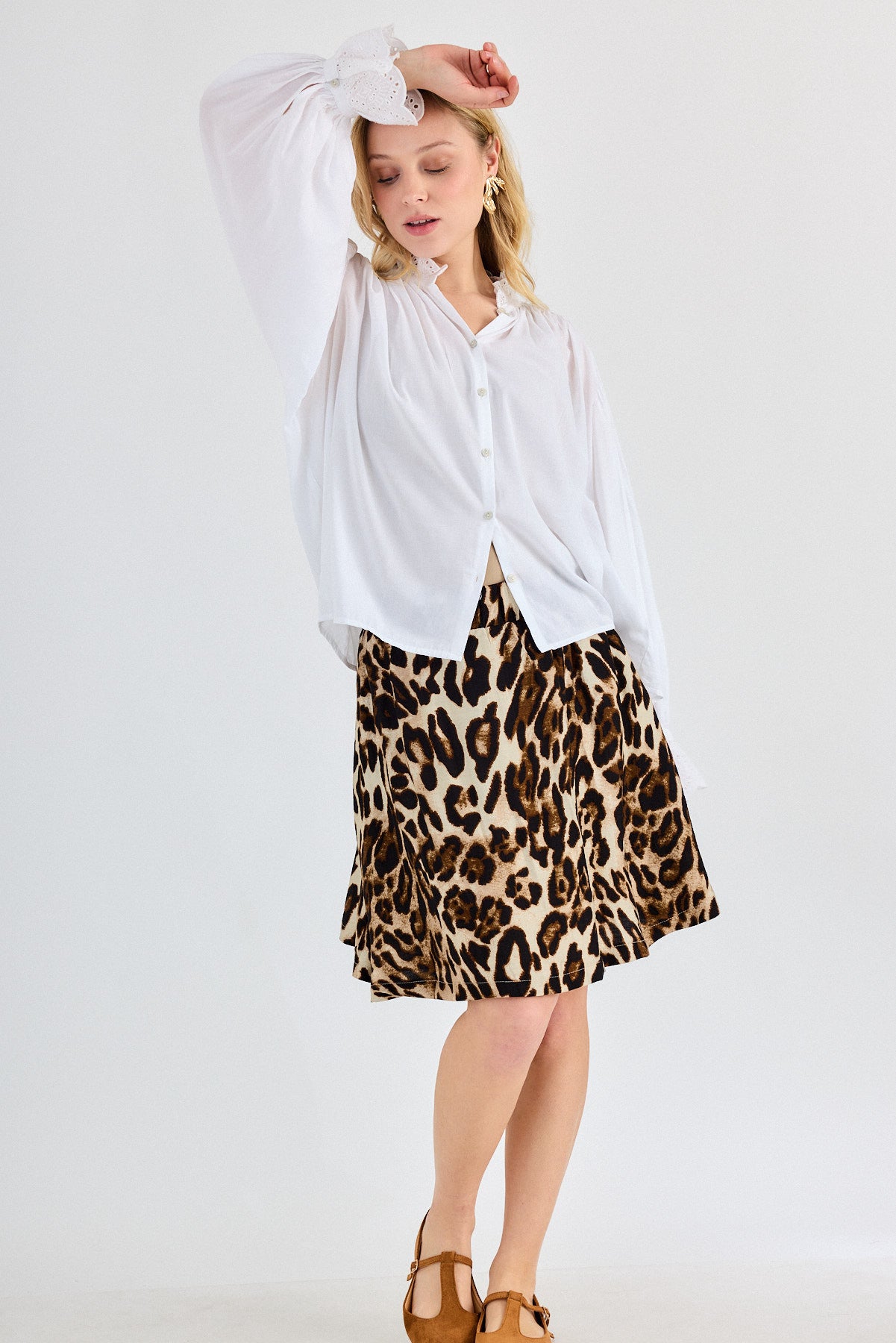 הדרא-קולקציית אביב, חצאית מנומרת