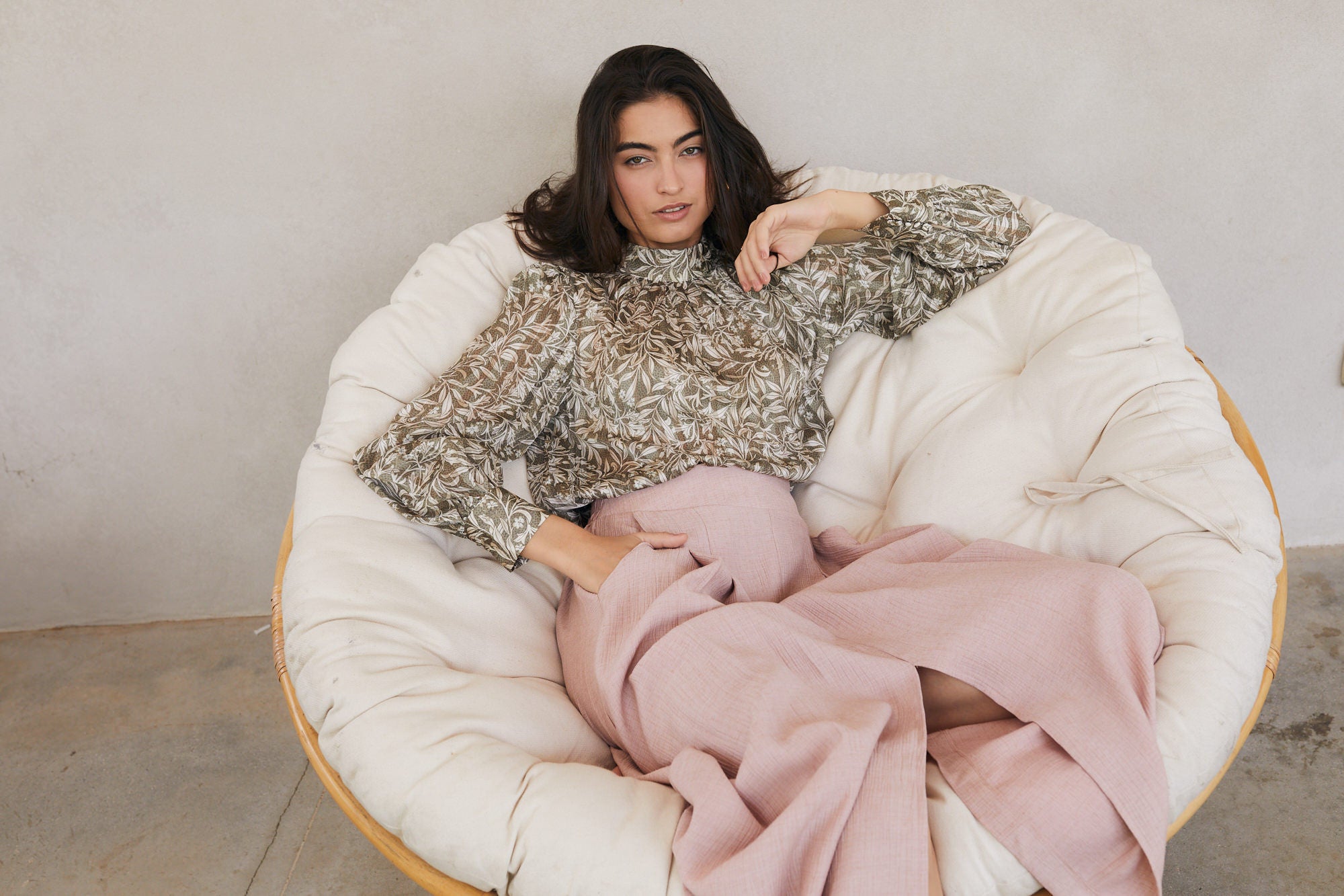 הדרא, חצאית לארוע, חצאית ורודה עם כיסים