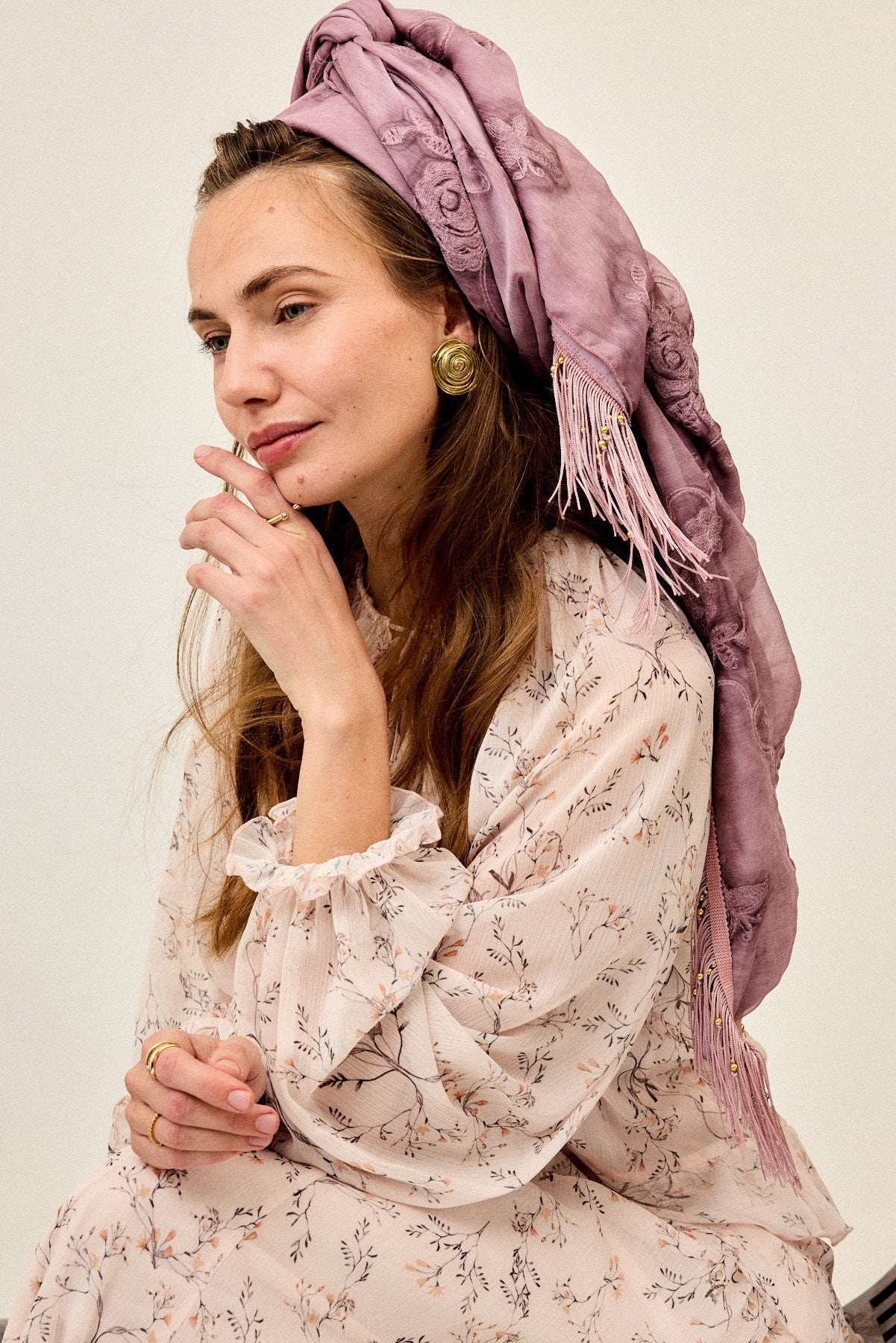 מטפחת מרובעת נגה סגול