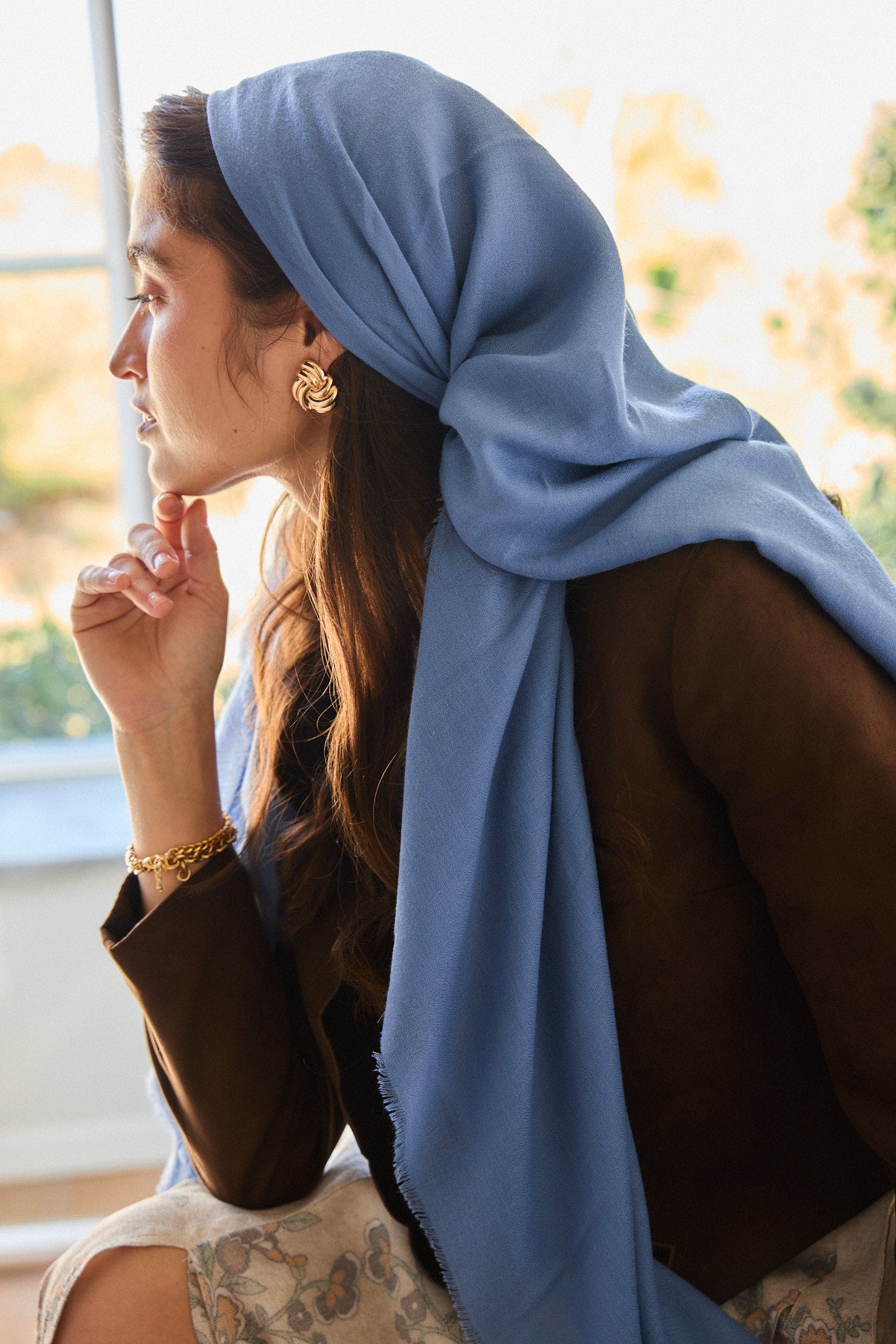 הדרא, מטפחת מרובעת, מטפחת כחולה ליומיום