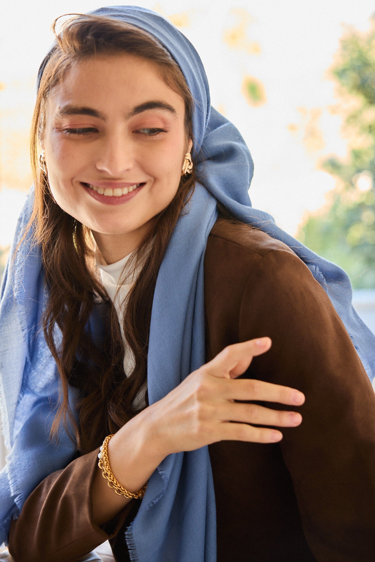 הדרא, מטפחת מרובעת, מטפחת כחולה ליומיום