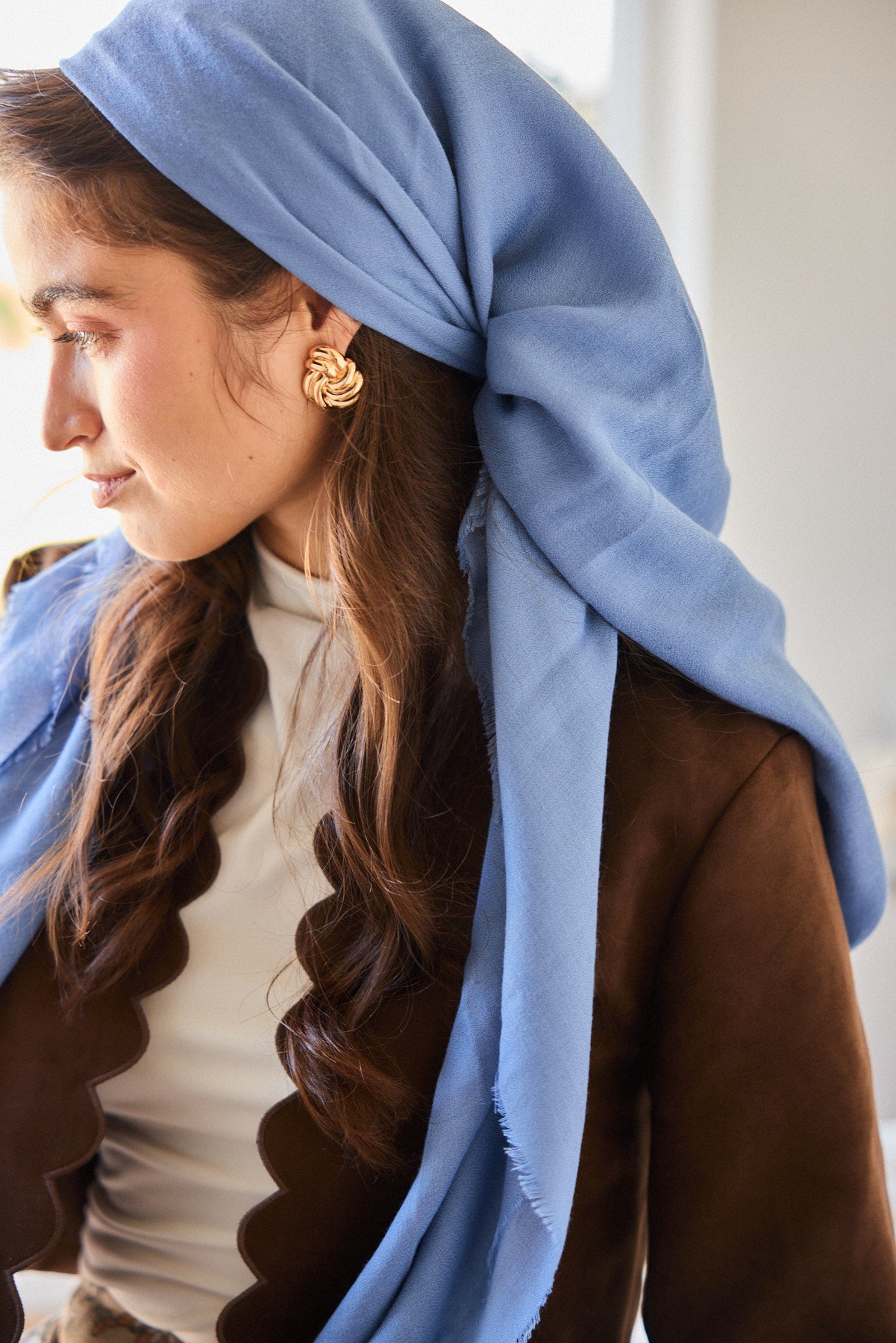 הדרא, מטפחת מרובעת, מטפחת כחולה ליומיום