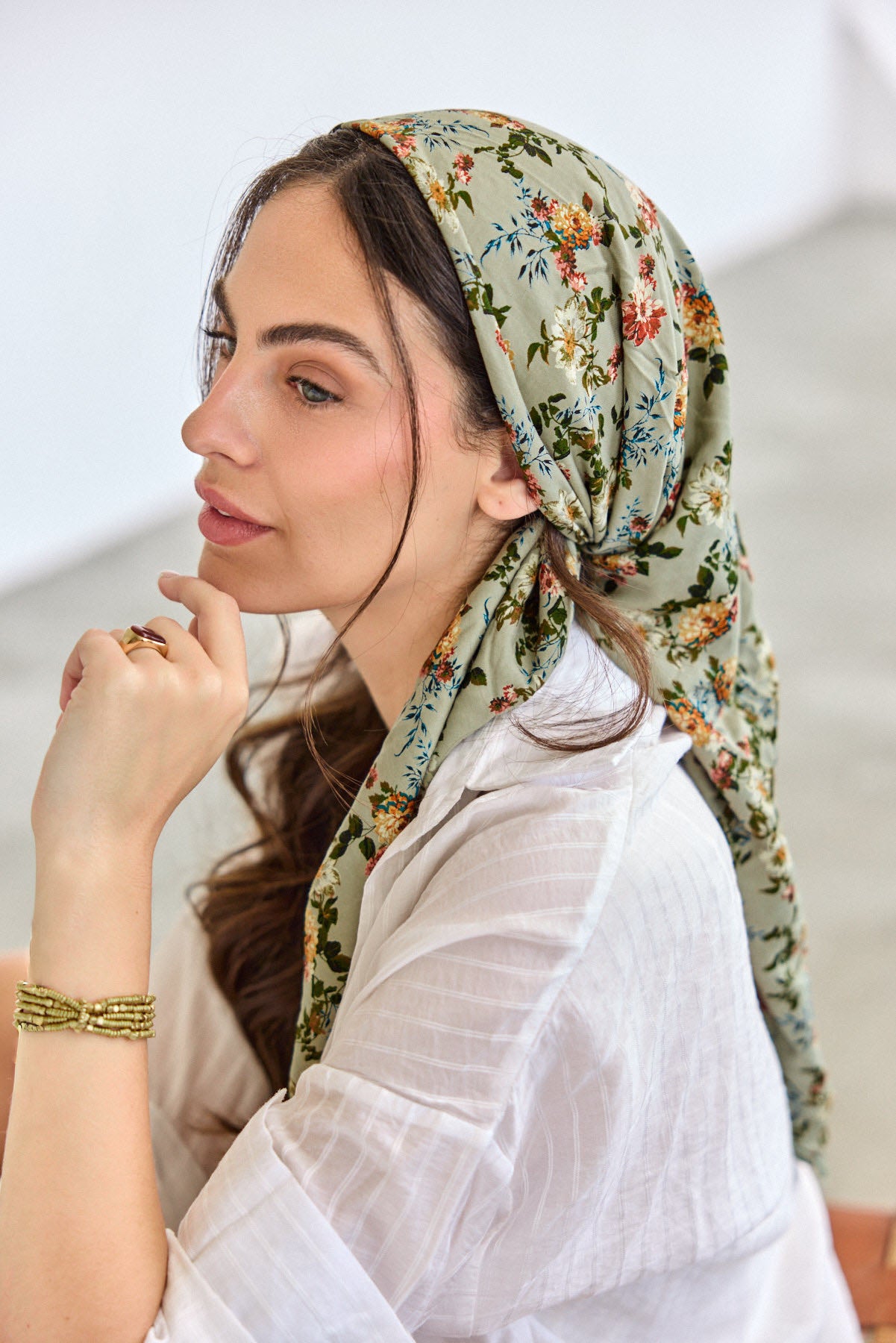 מטפחת בנדנה צור ירקרק