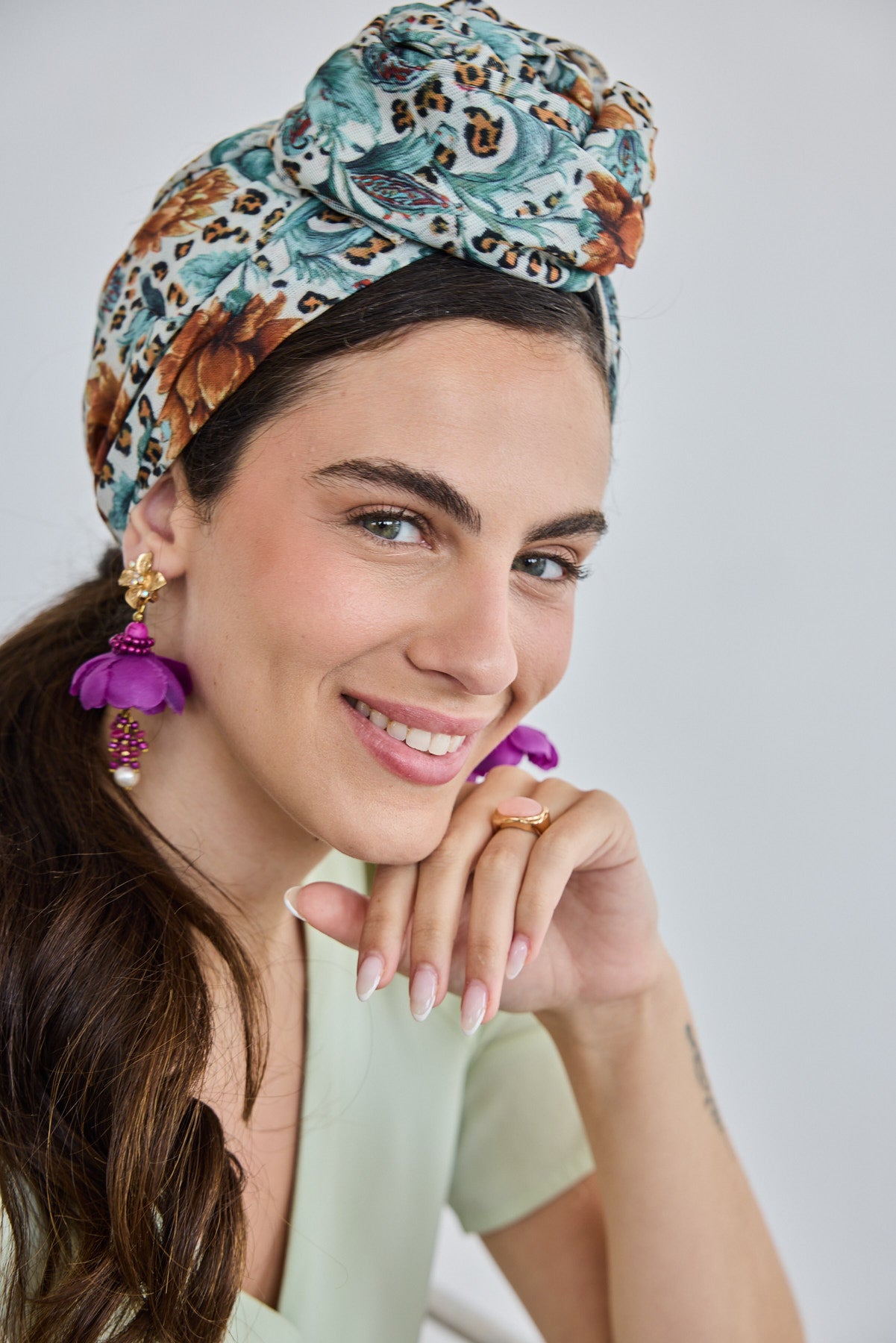 מטפחת צעיף גורן חצי כיסוי