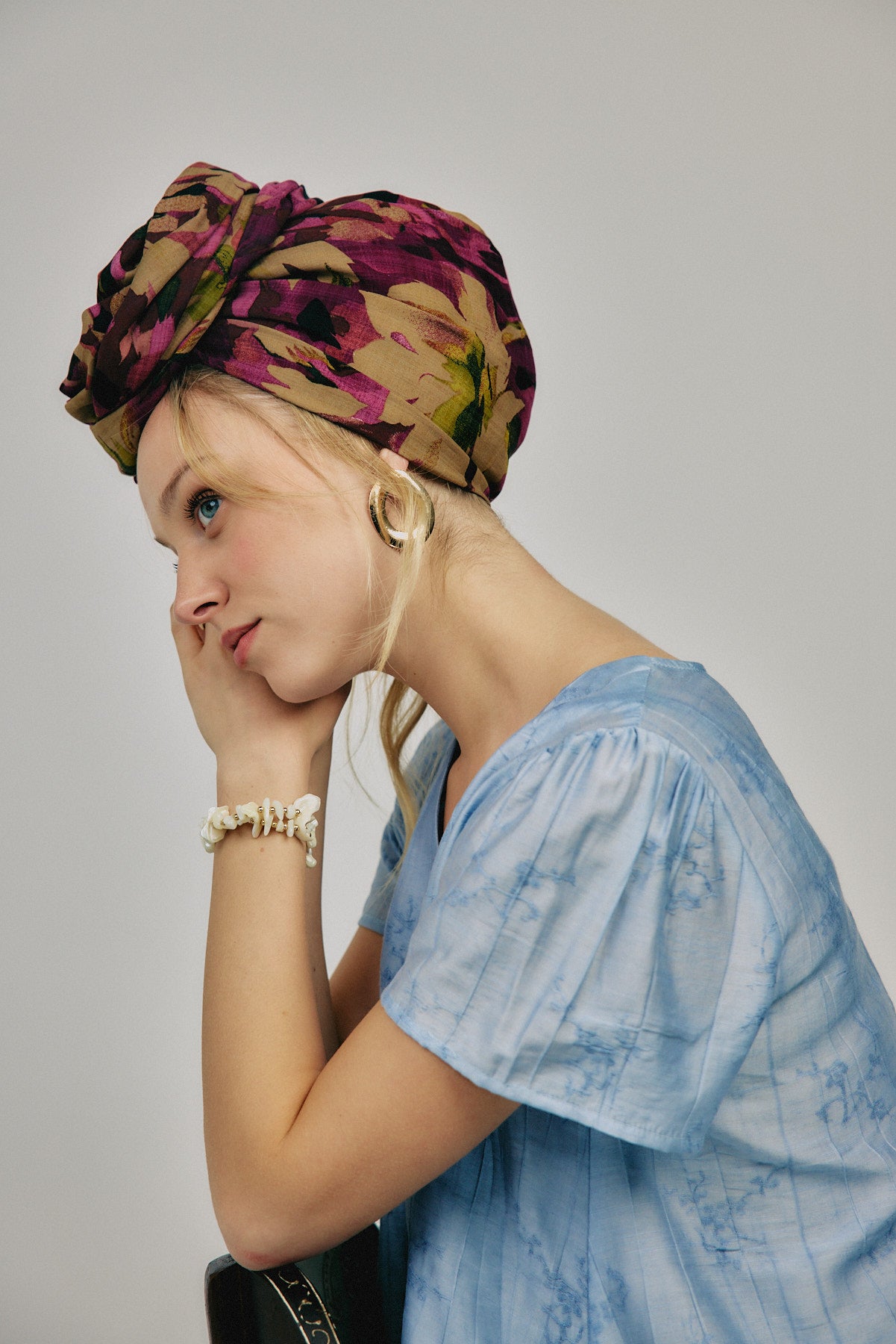 מטפחת צעיף רקפת