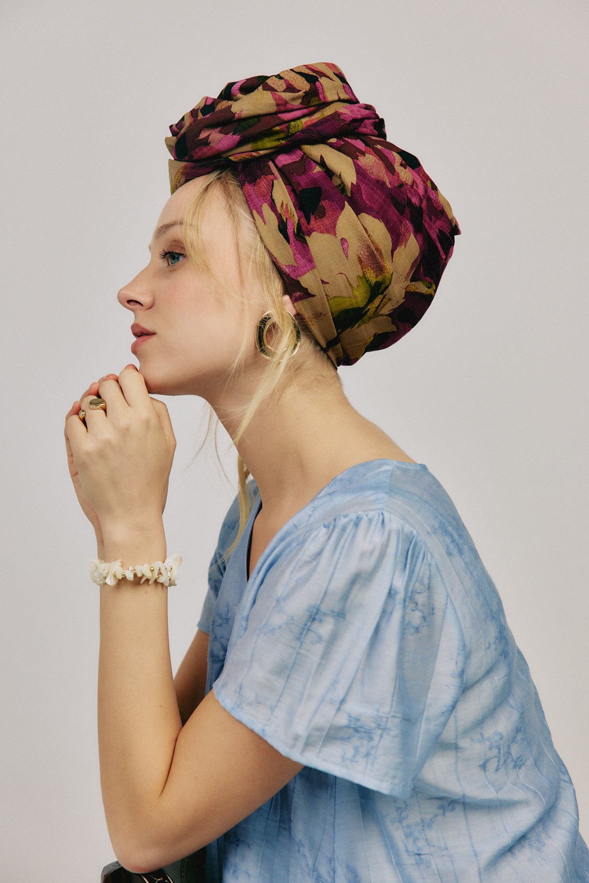 מטפחת צעיף רקפת