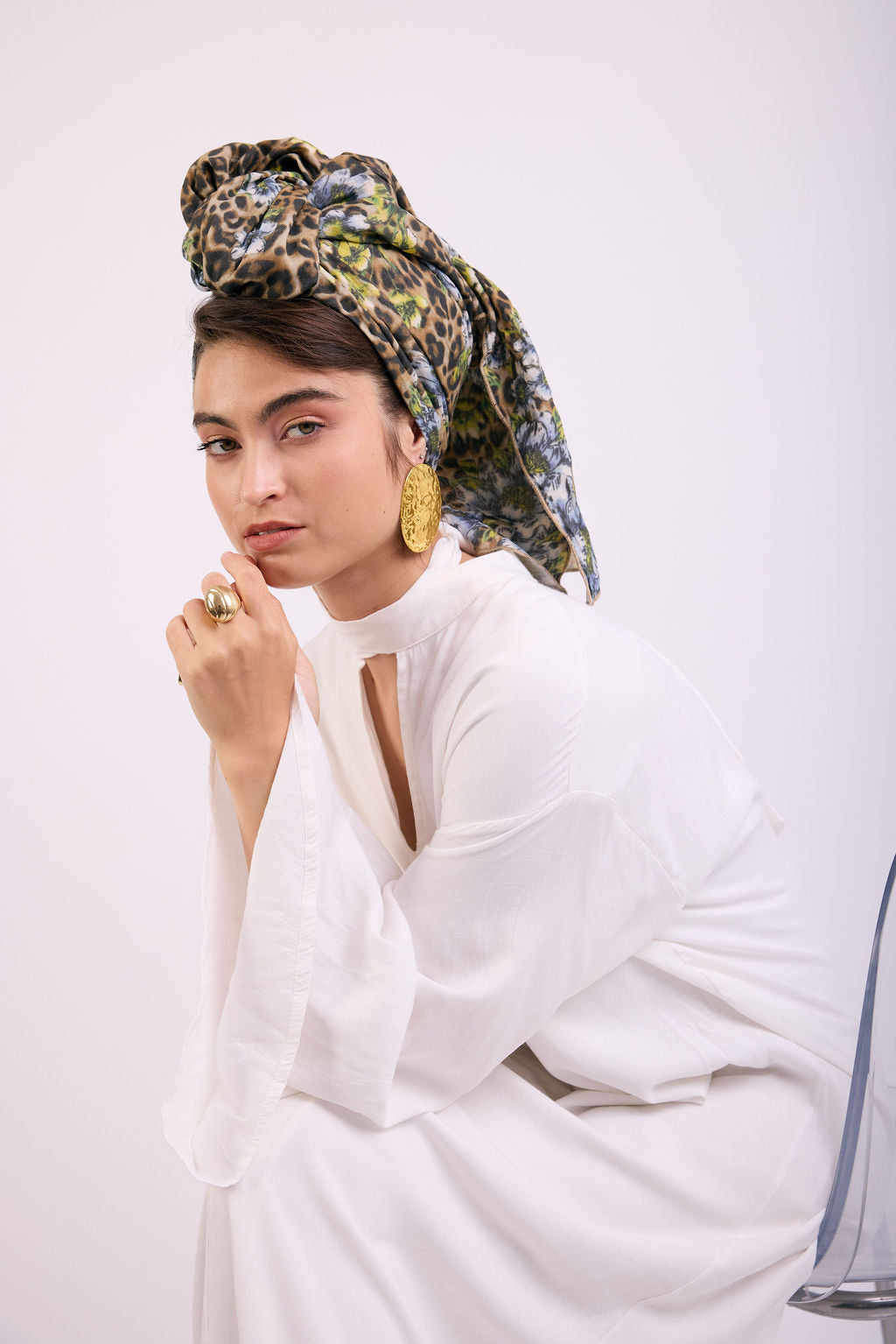 הדרא, קולקציית מטפחות קיץ, מטפחת מנומרת, מטפחת חגיגית