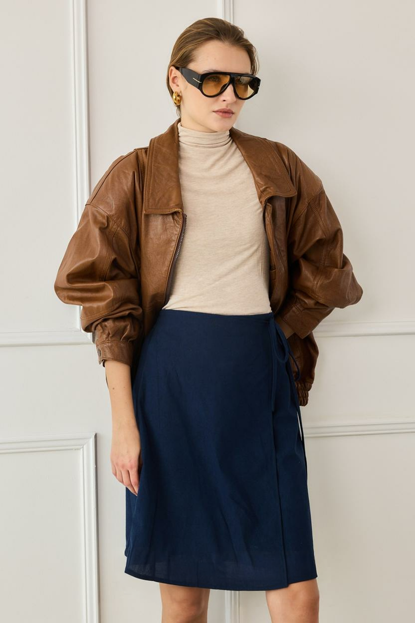 חצאית אורה כחול