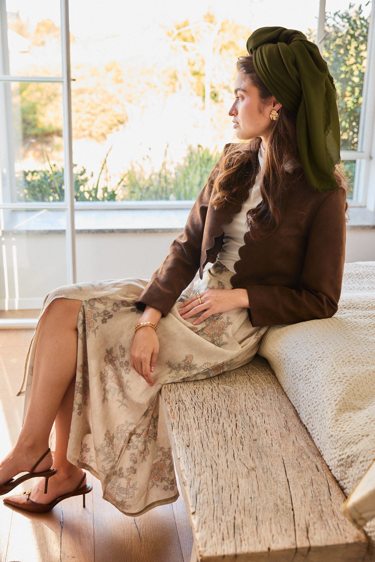 הדרא, מטפחת מרובעת, מרובעת ירוק ליומיום