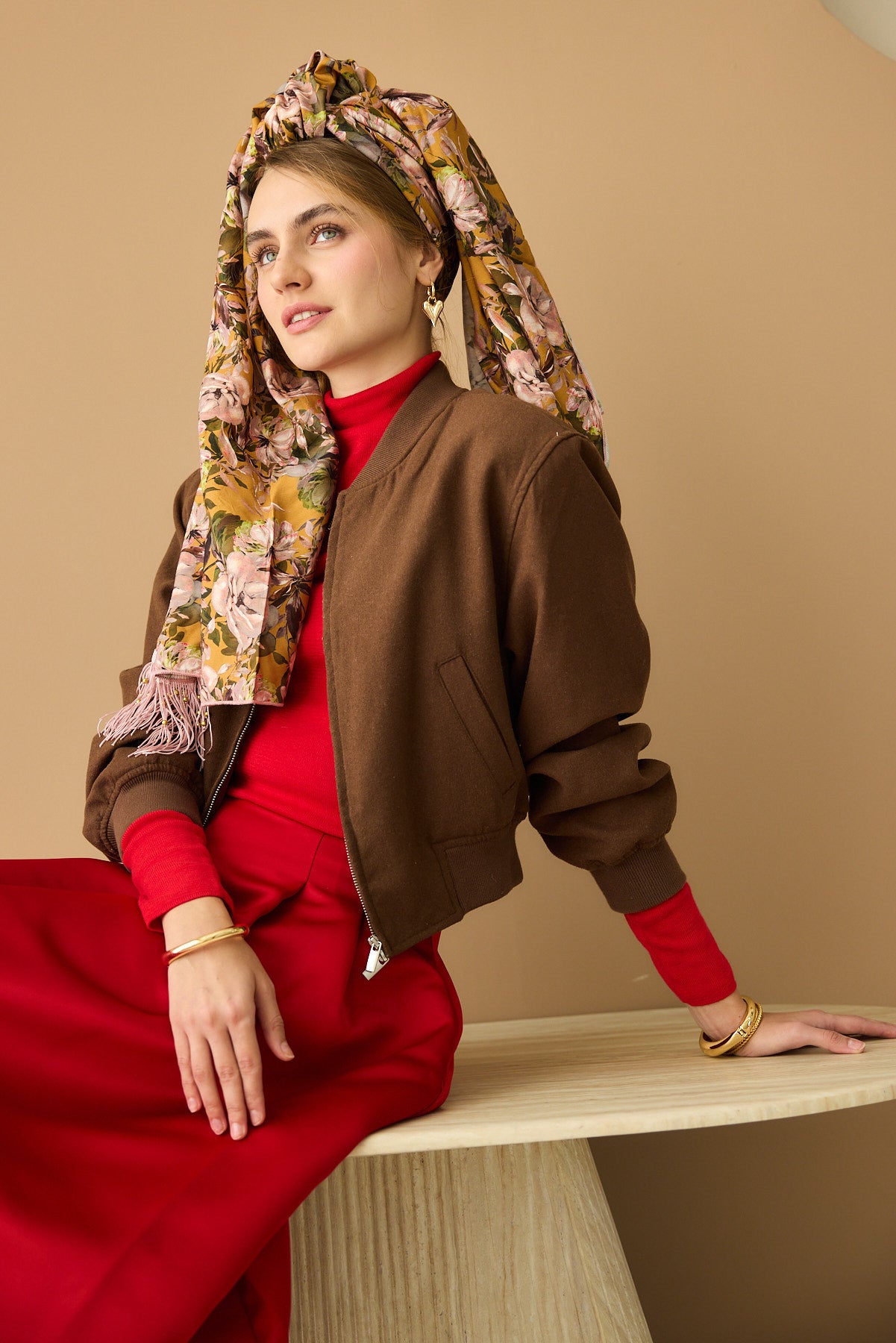 מטפחת צעיף אור חרדל