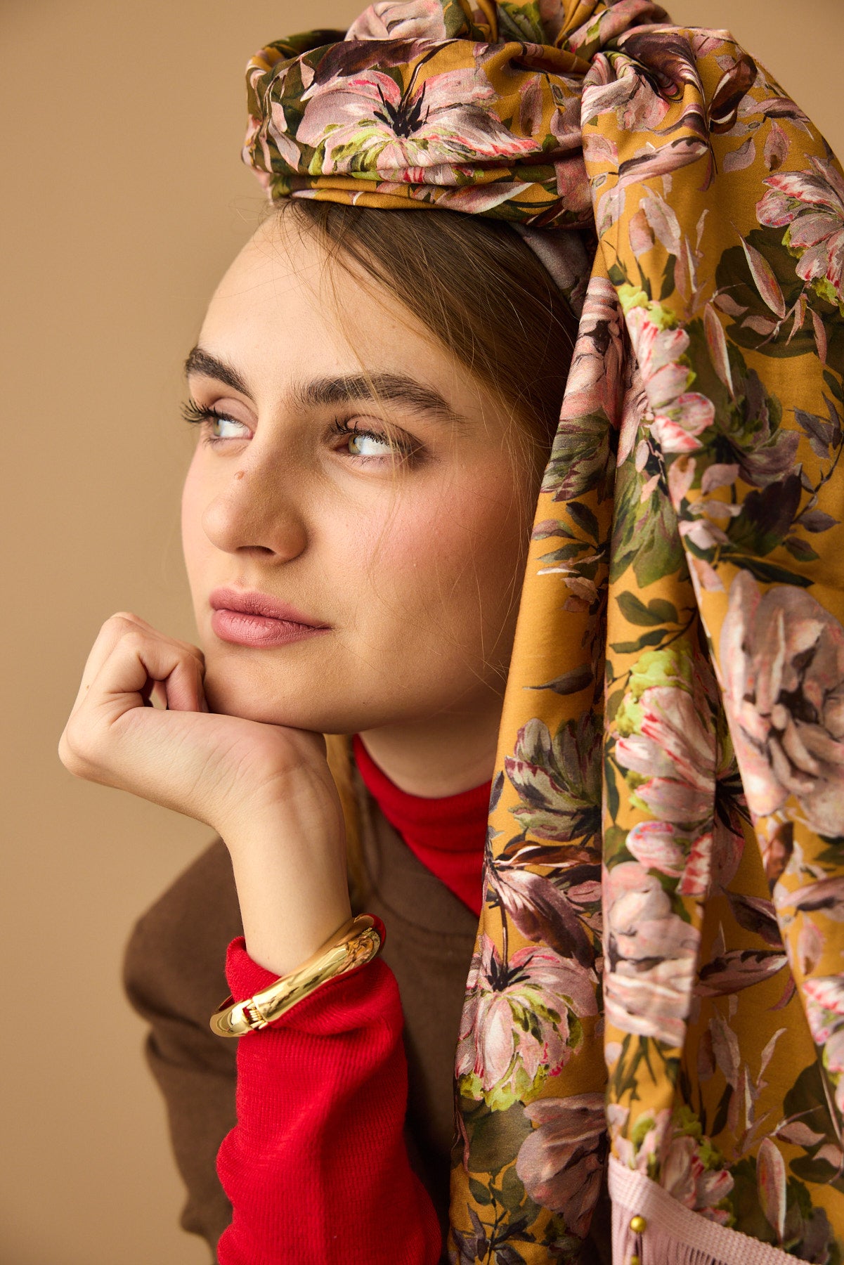 מטפחת צעיף אור חרדל