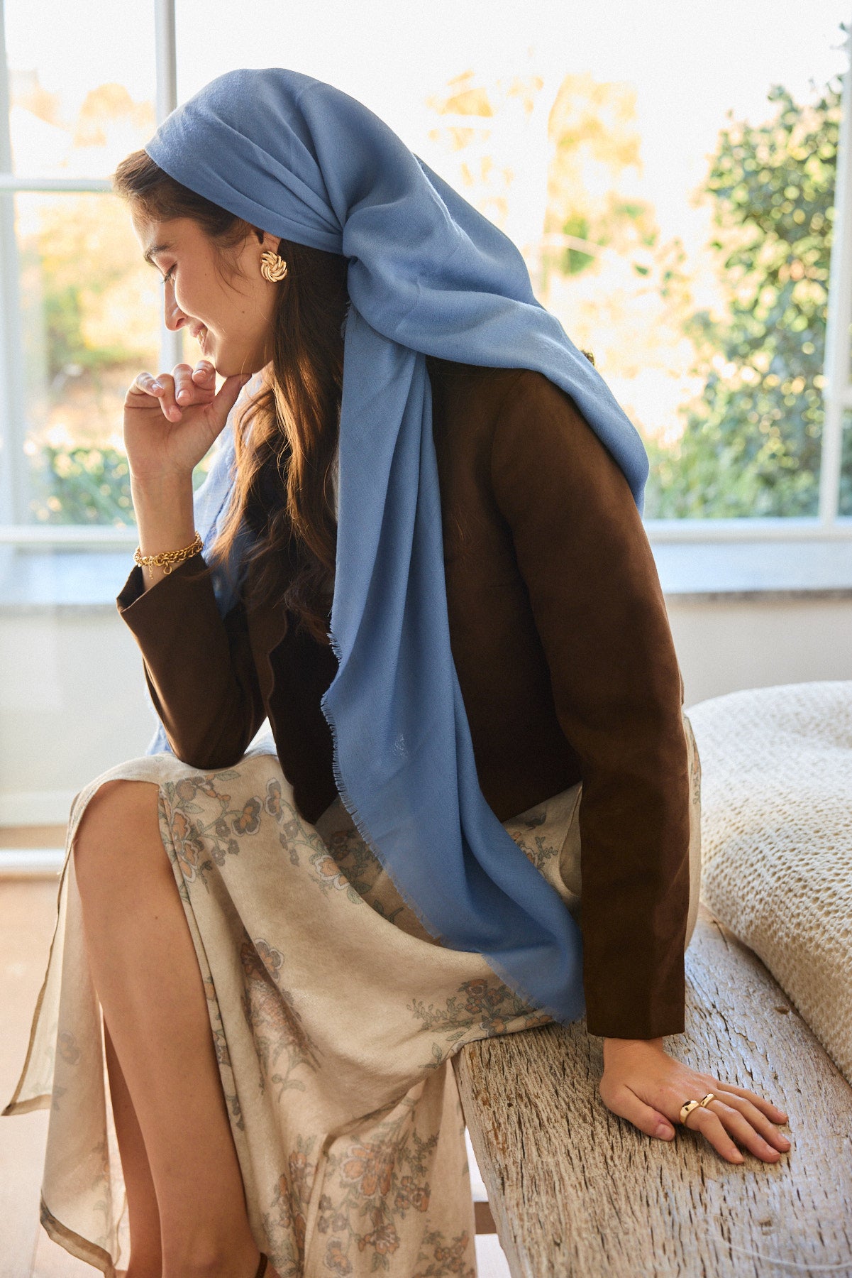 הדרא, מטפחת מרובעת, מטפחת כחולה ליומיום