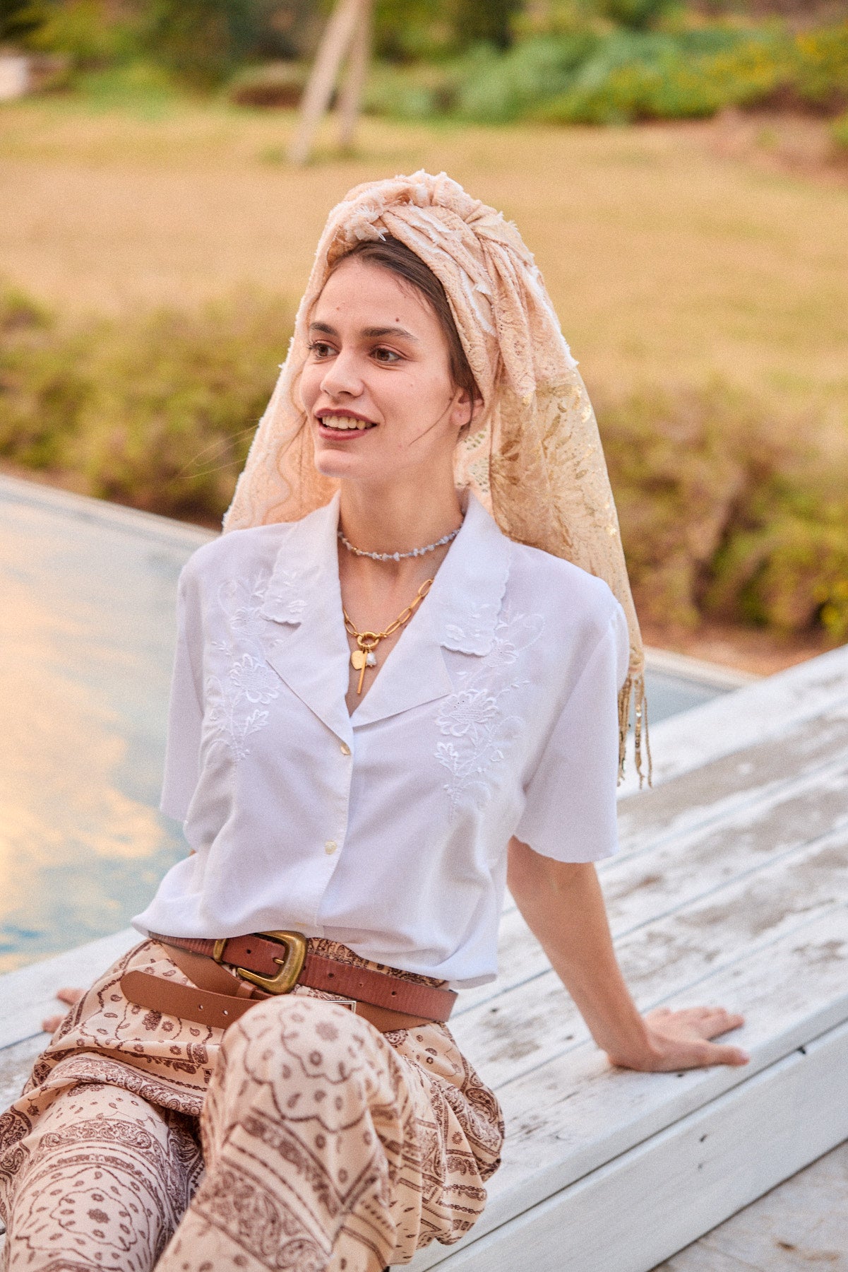 מטפחת צעיף חבצלת