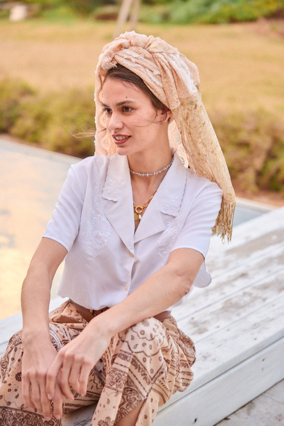 מטפחת צעיף חבצלת