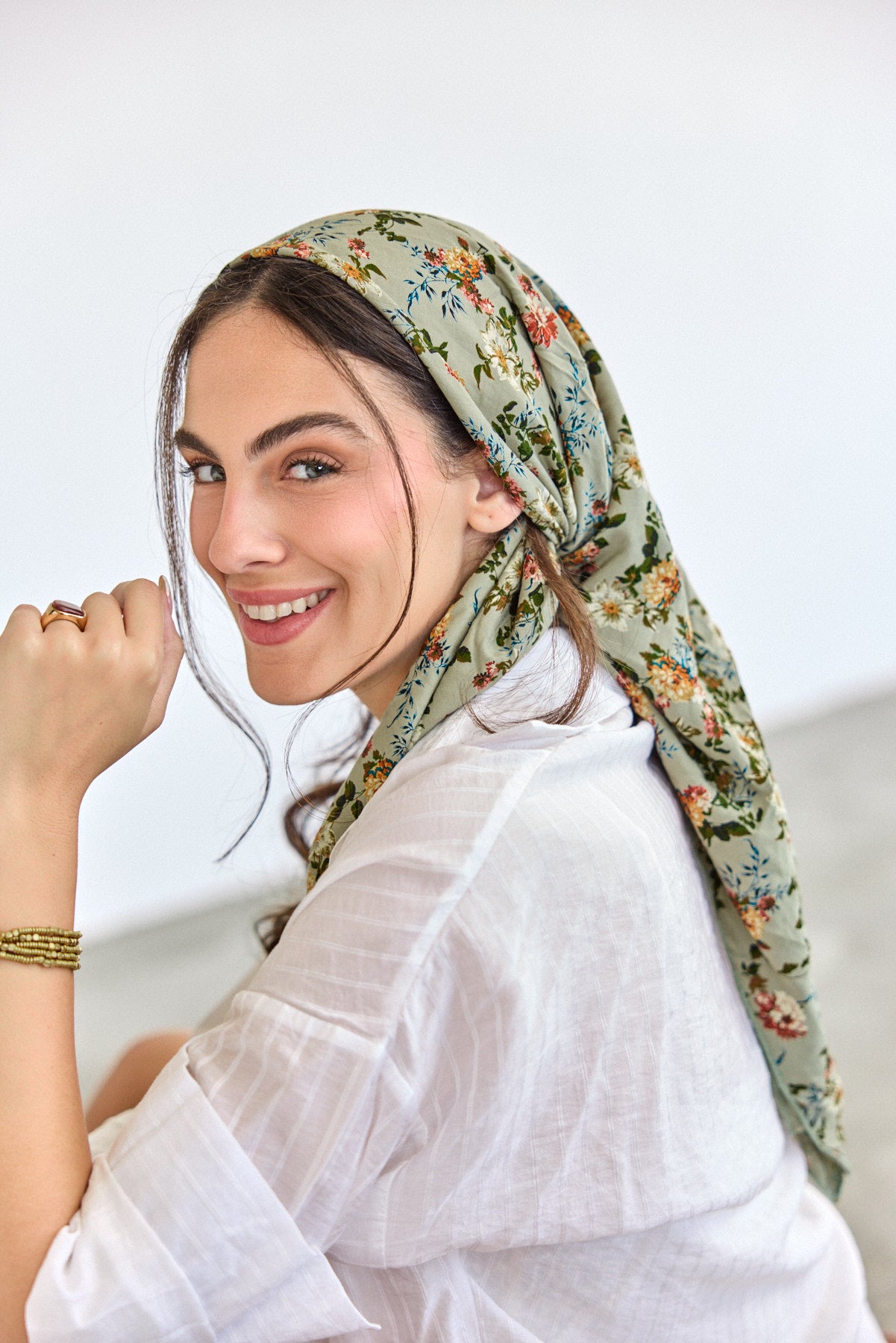מטפחת בנדנה צור ירקרק