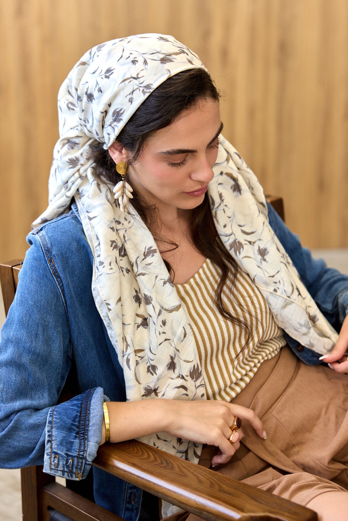 מטפחת מרובעת לבנדר