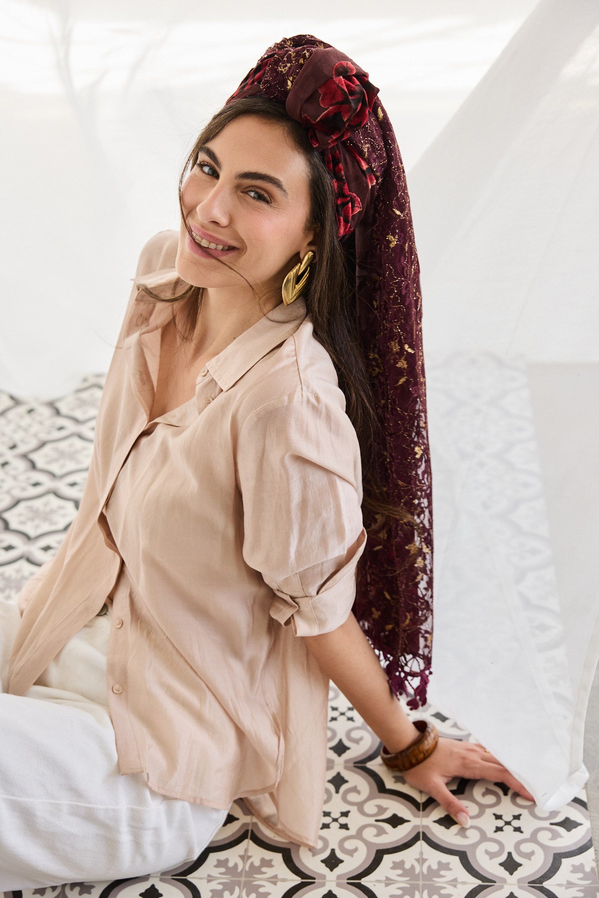 מטפחת צעיף שושן